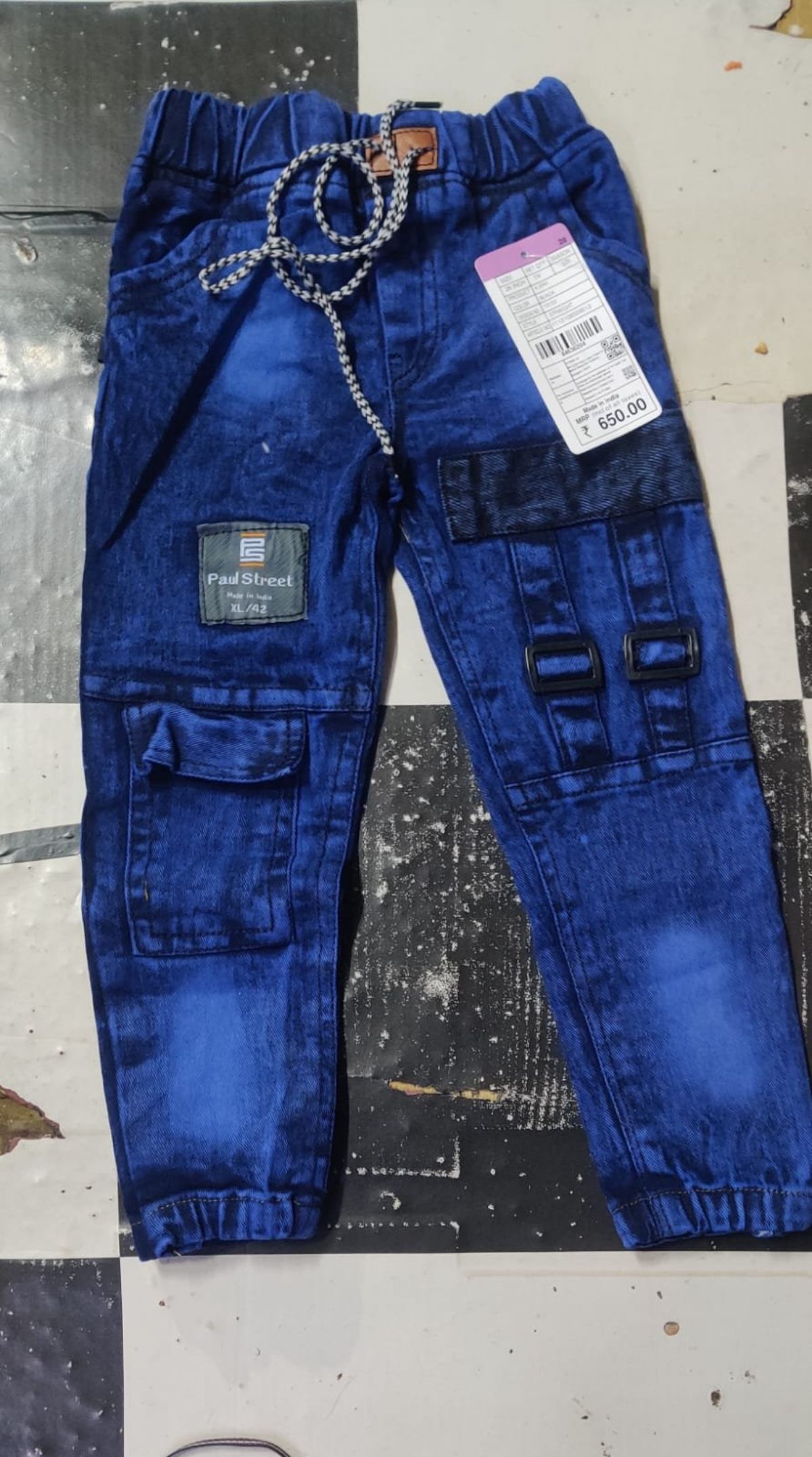 SG Fashion Kids Boys Jeans Set- Royal Blue