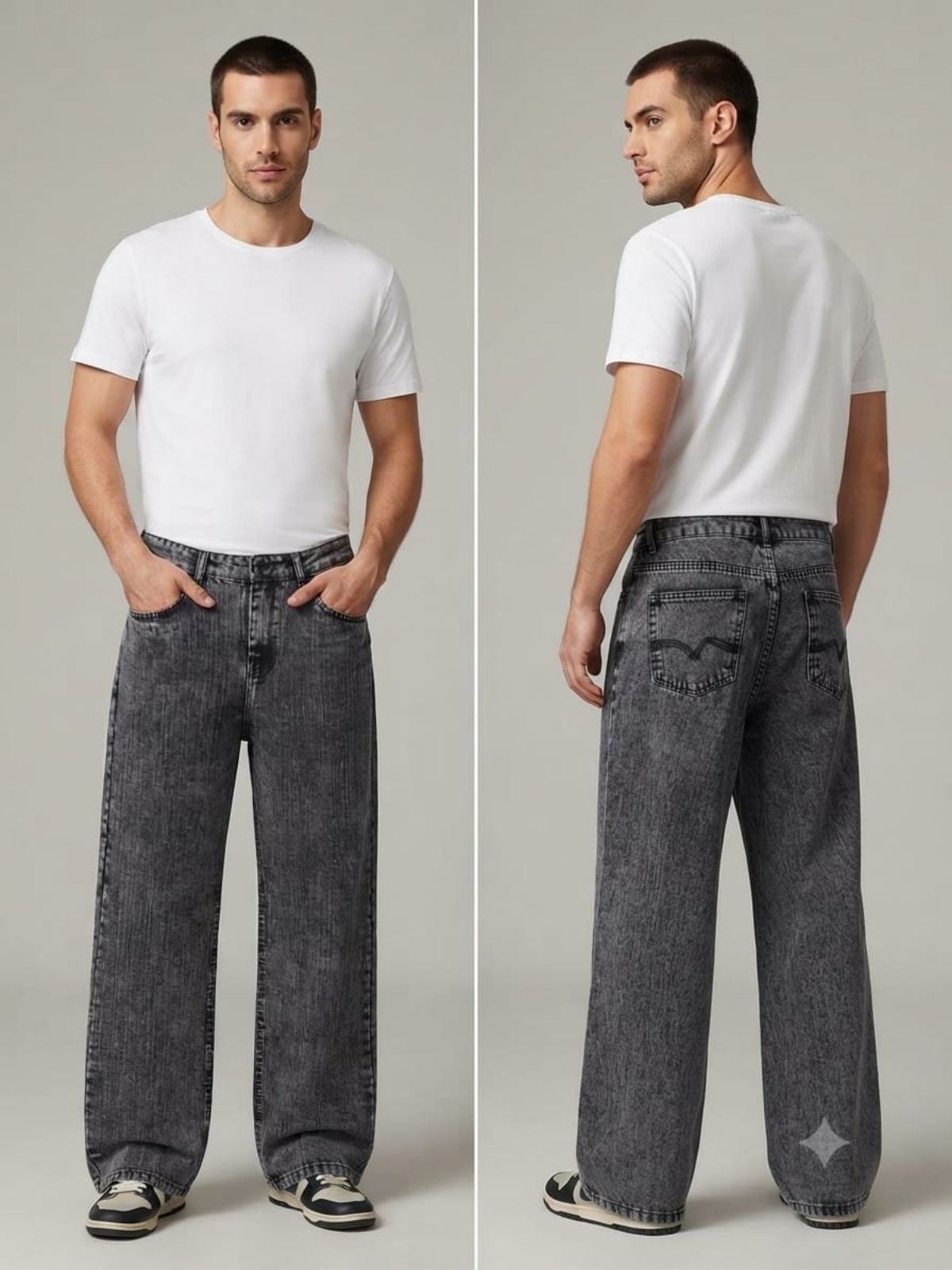 KRX Men's Denim Jeans Baggy