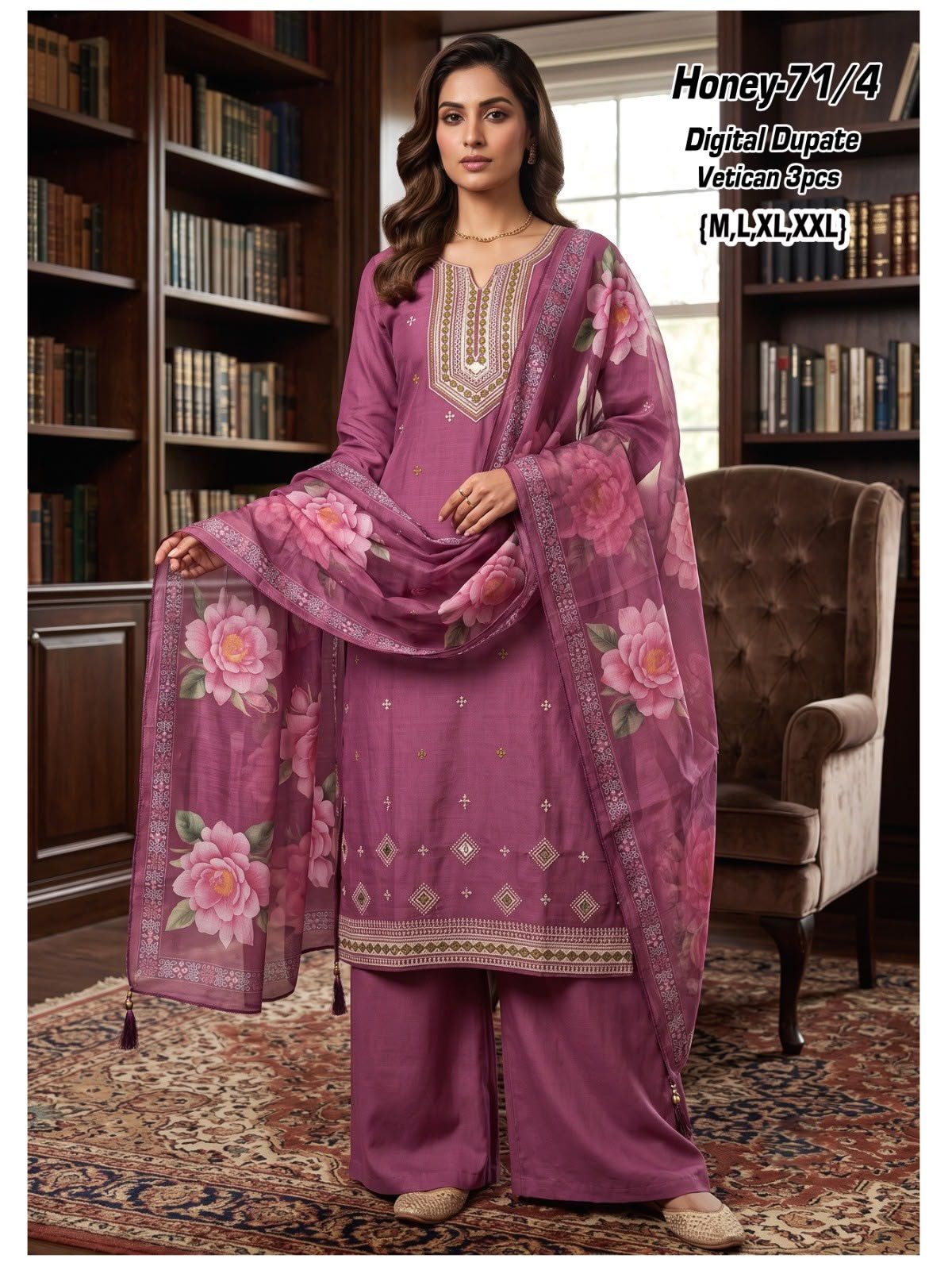 Women's Ethnic Wear Kurta Bottom Set Honey-71/4