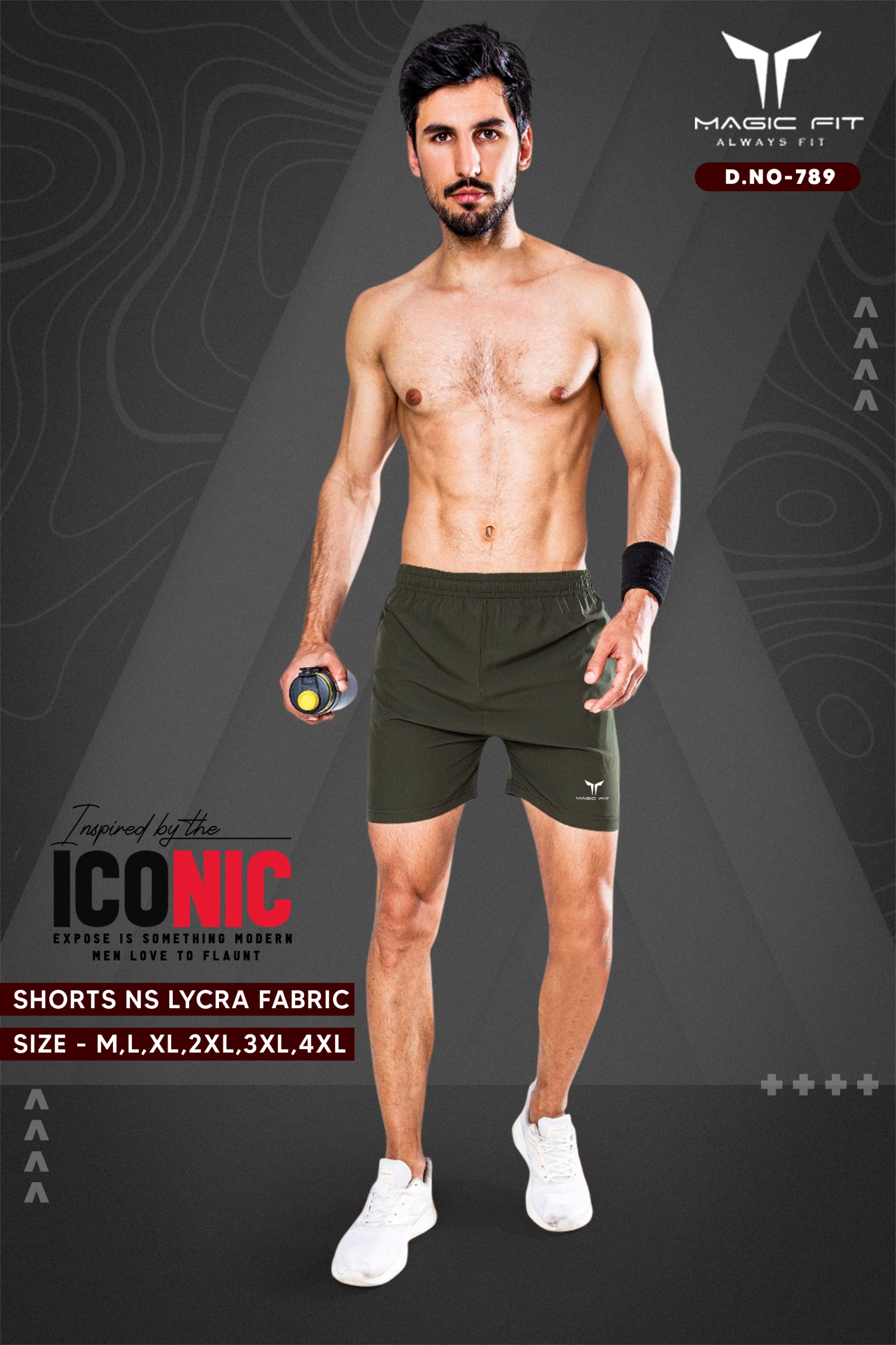 Mens Fourway Shorts By Magic fit