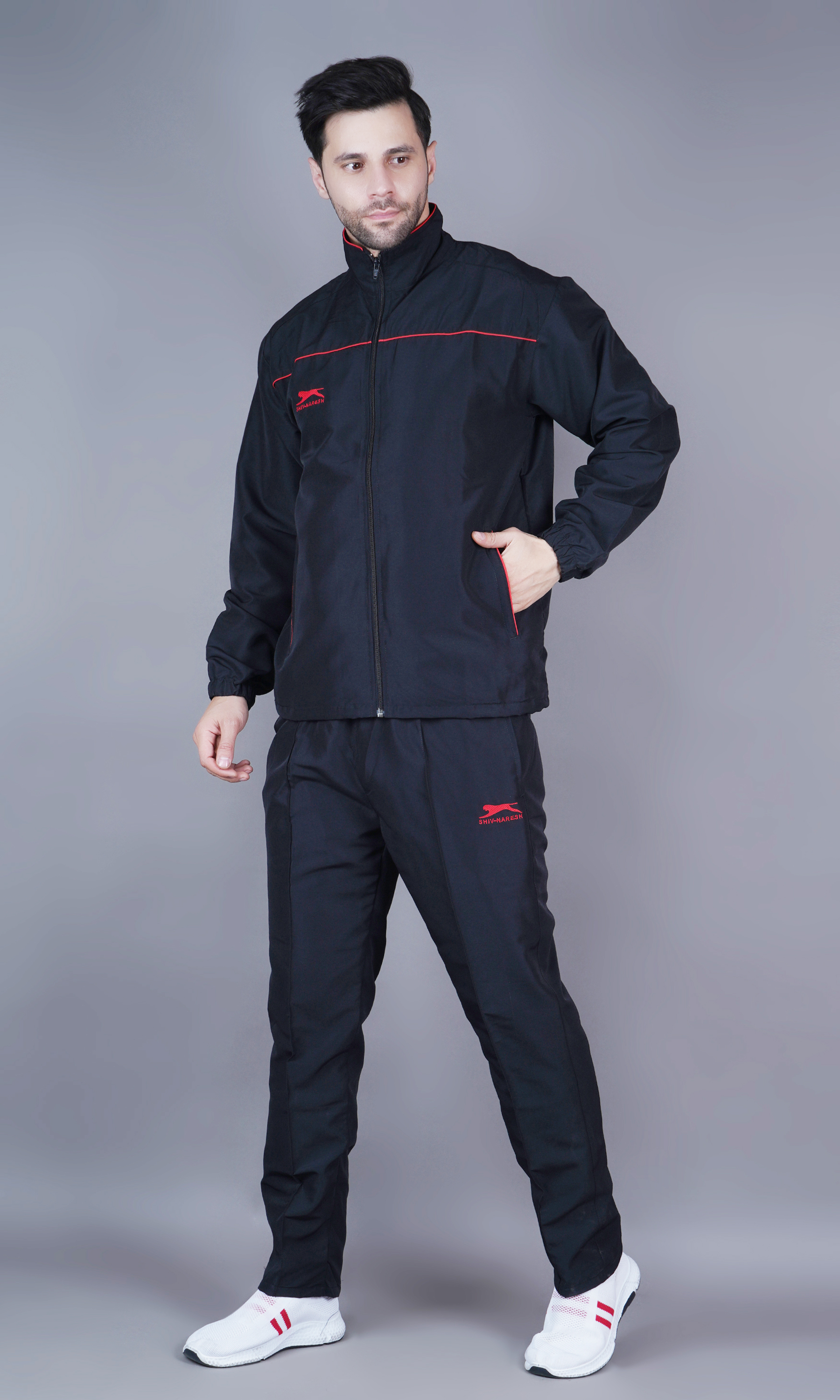 Men's Tracksuit  470B-Navy/Red-S-TZ