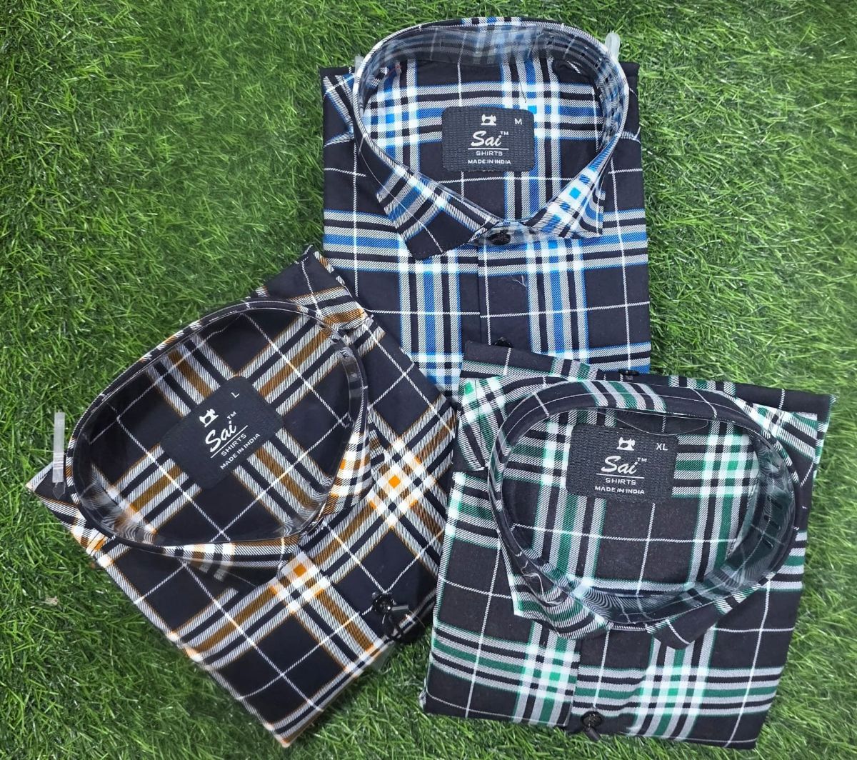 Indigo checks Men's Shirts