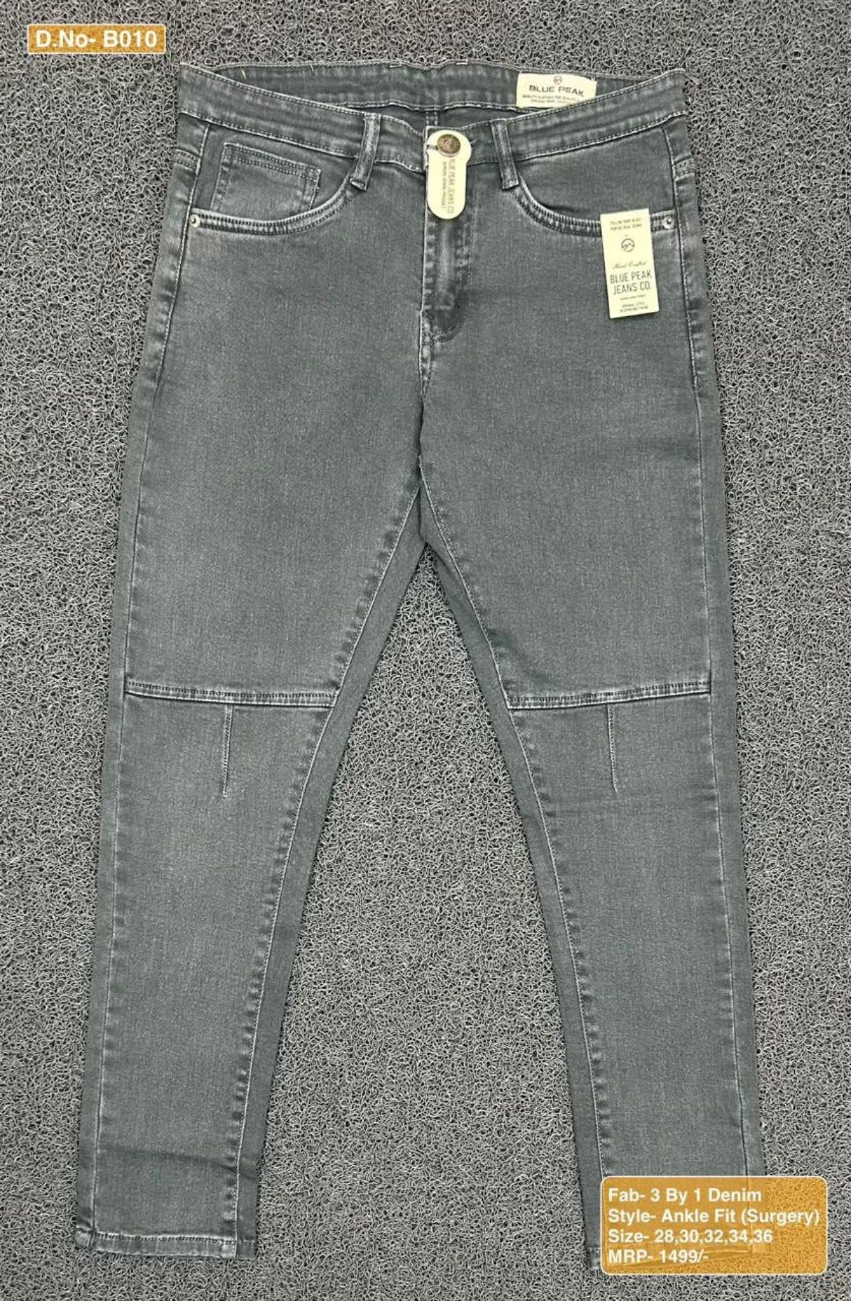 Bluepeak Men's Ankle Fit Denim - BP 010
