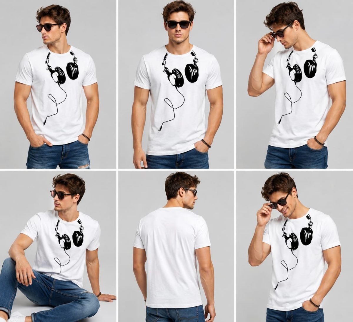 Cotton Blend Printed Unisex T-Shirts