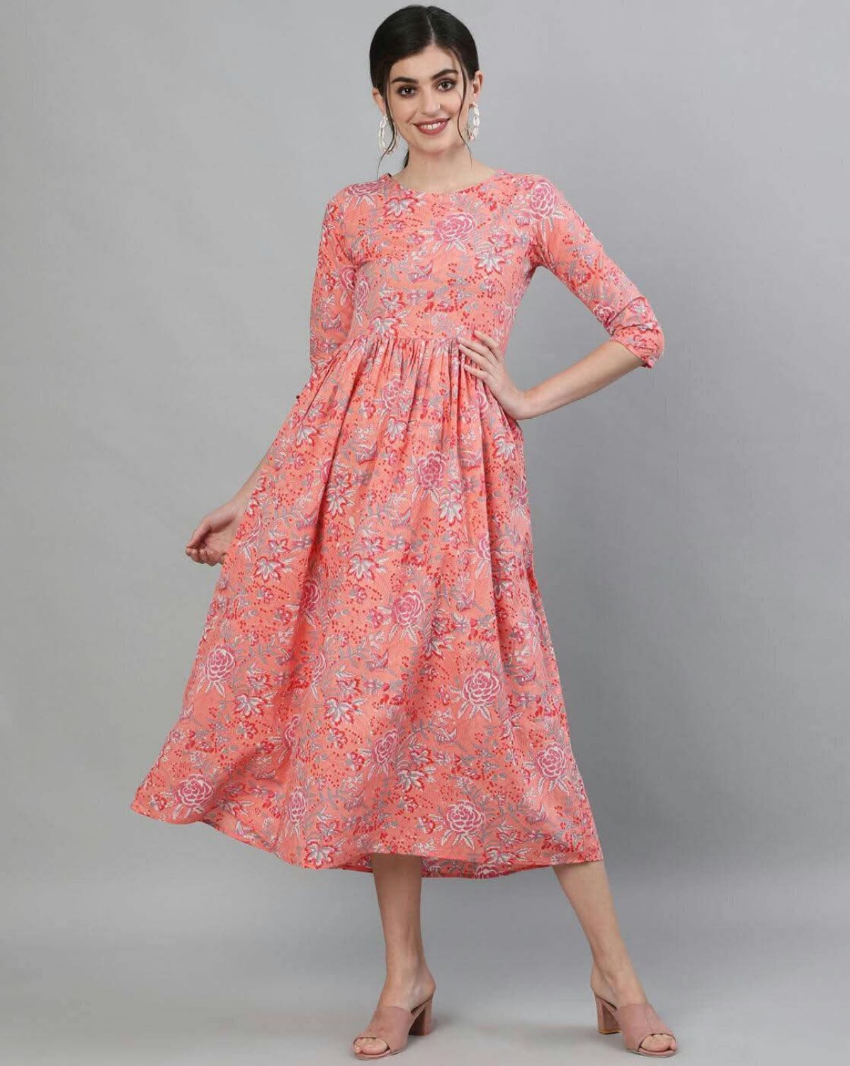 Women's Rayon Printed Gown