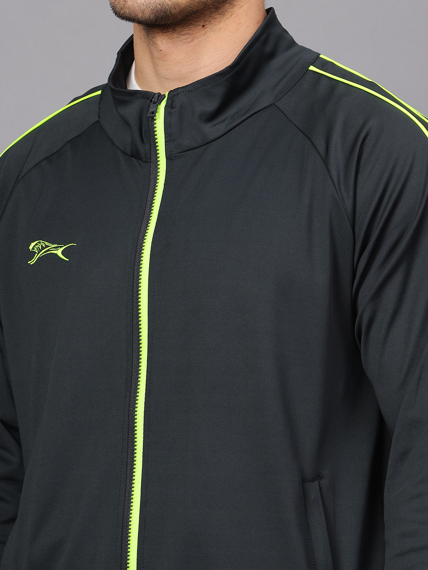Men's Tracksuit  SNTSW106M-Dark Grey/Lemon-XL