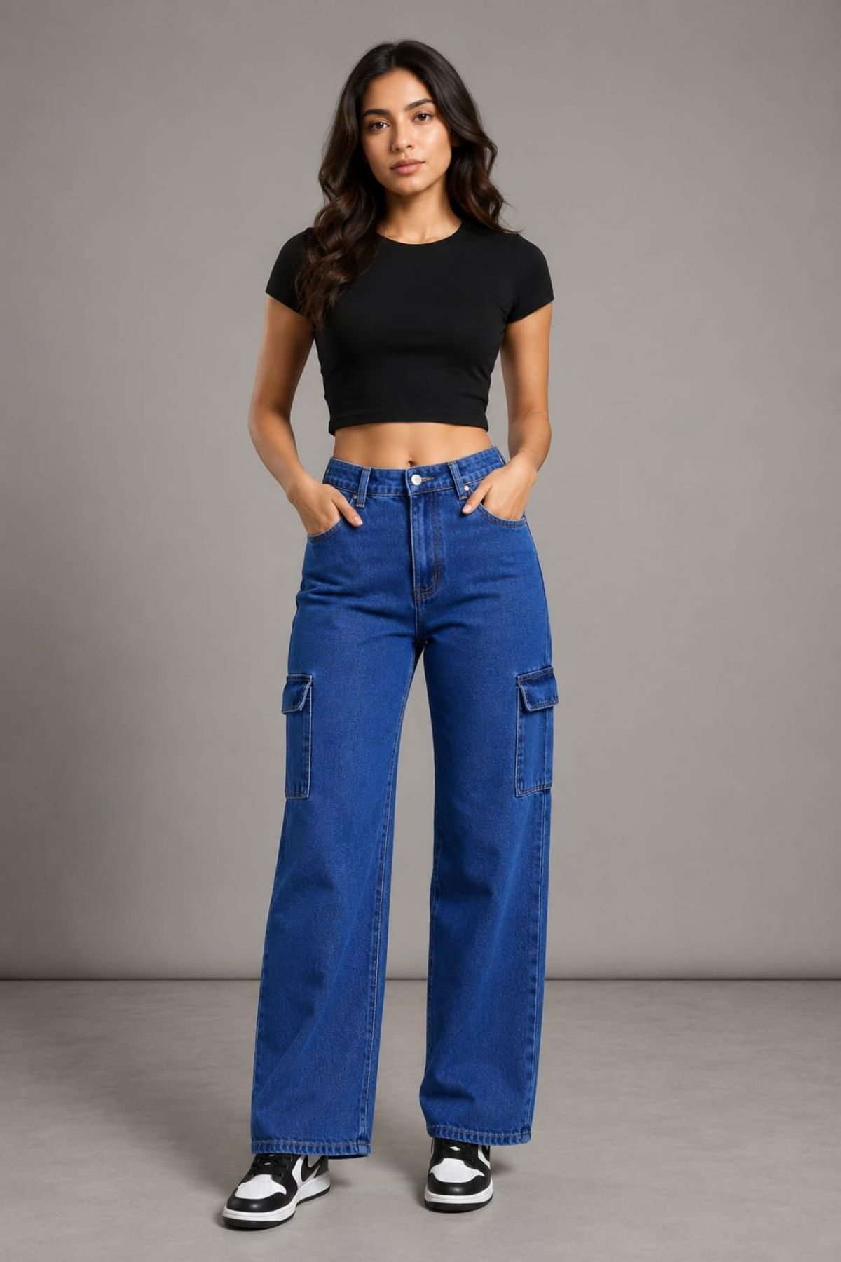 Women's Six Pockets Cargos - Yi66