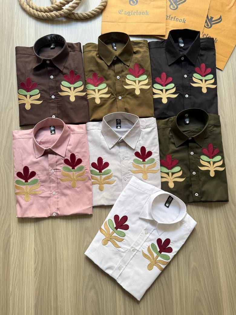 Men's Premium Quality Restlock embroidery work Shirts
