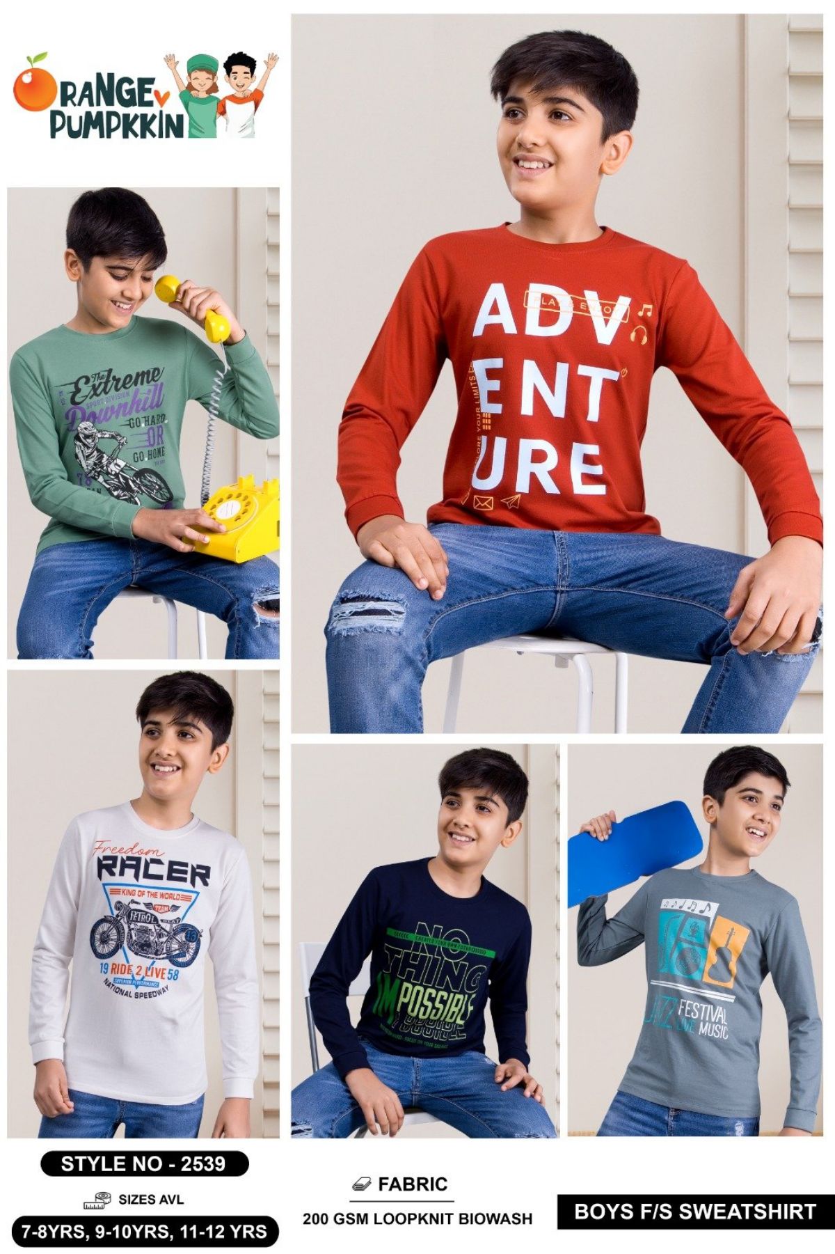Kids Boys Sweatshirt- 2539