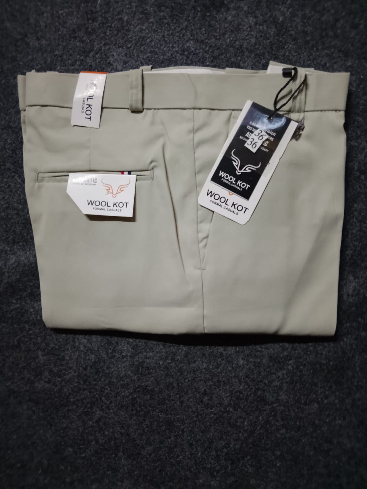 WOOLKOT IMP. TWILL TROUSERS FOR MENS MULTICOLOR 28-36 