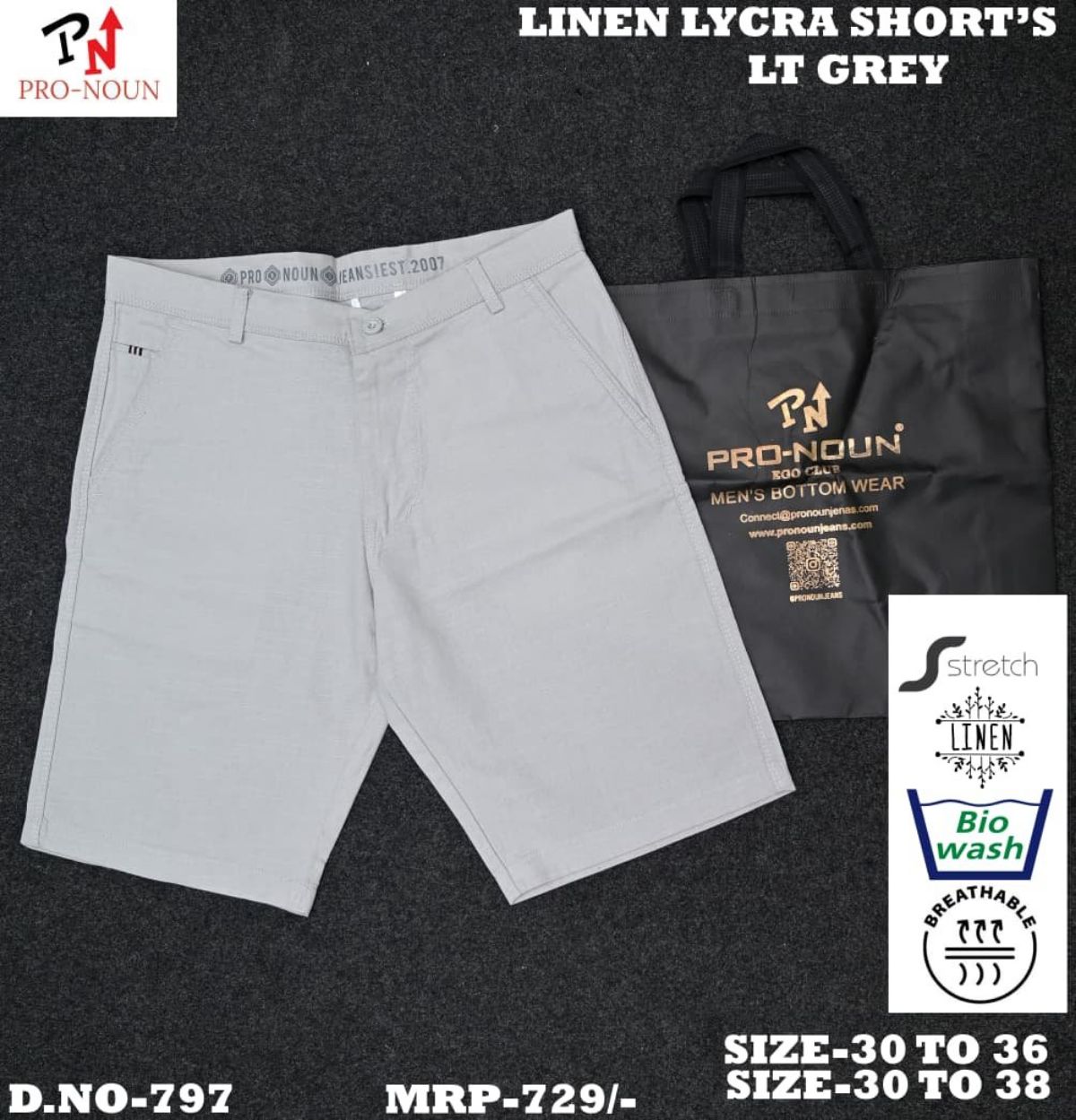 Pro-Noun Men's Shorts - 797 (30-38)