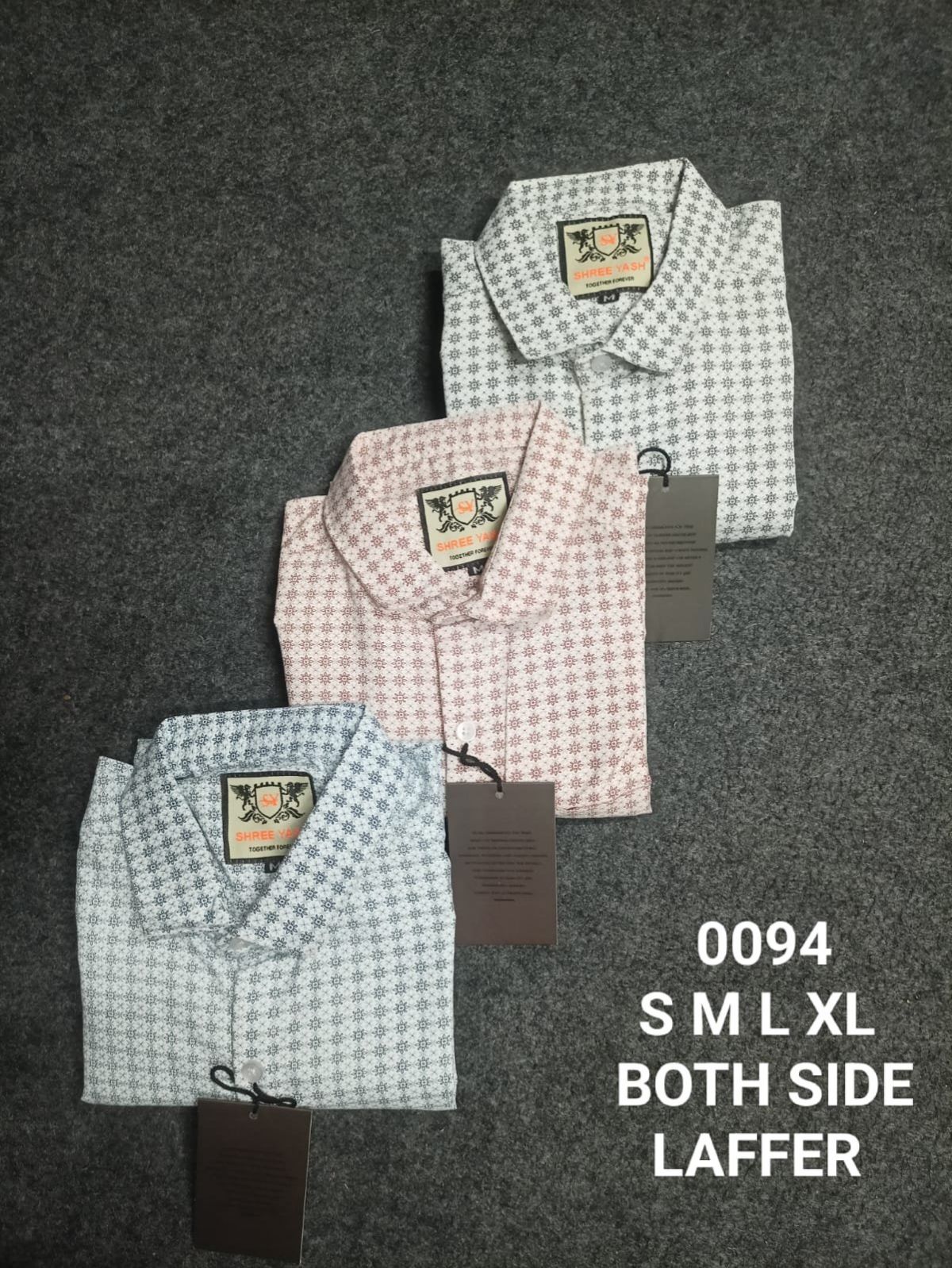 Shree Yash Both Side Laffer Men's Shirts (0094)