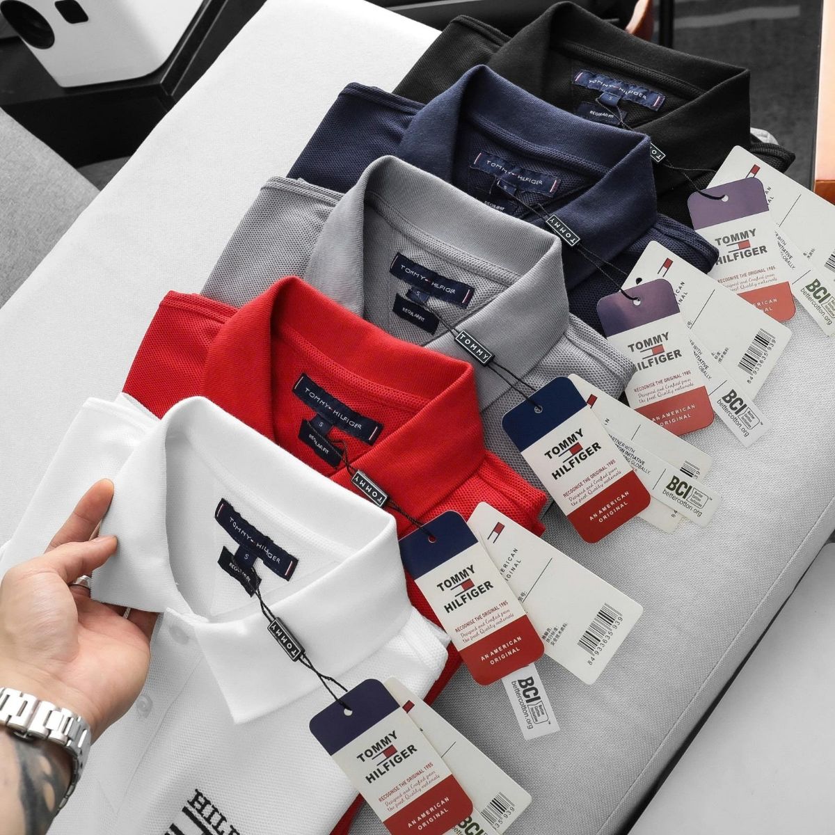 Tommy Hilfiger Men's Polo T-shirts With Embroidery