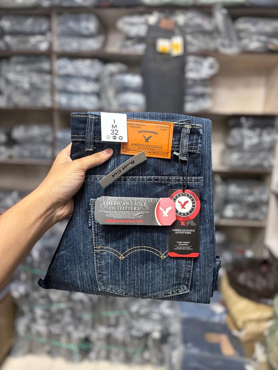 Men's OD slub Jeans Bootcut