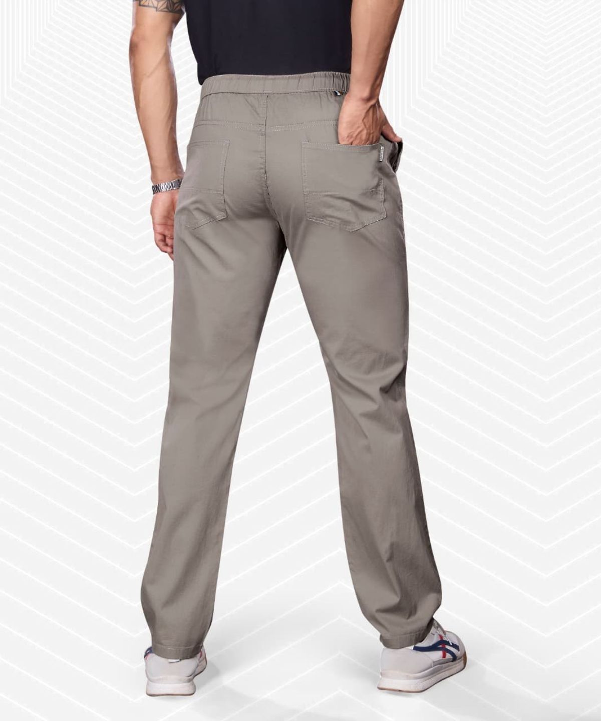 Pro-Noun Men's Lounge Wear Cotton Trackpant- D No- Cotonix-9-610-Gateway Grey