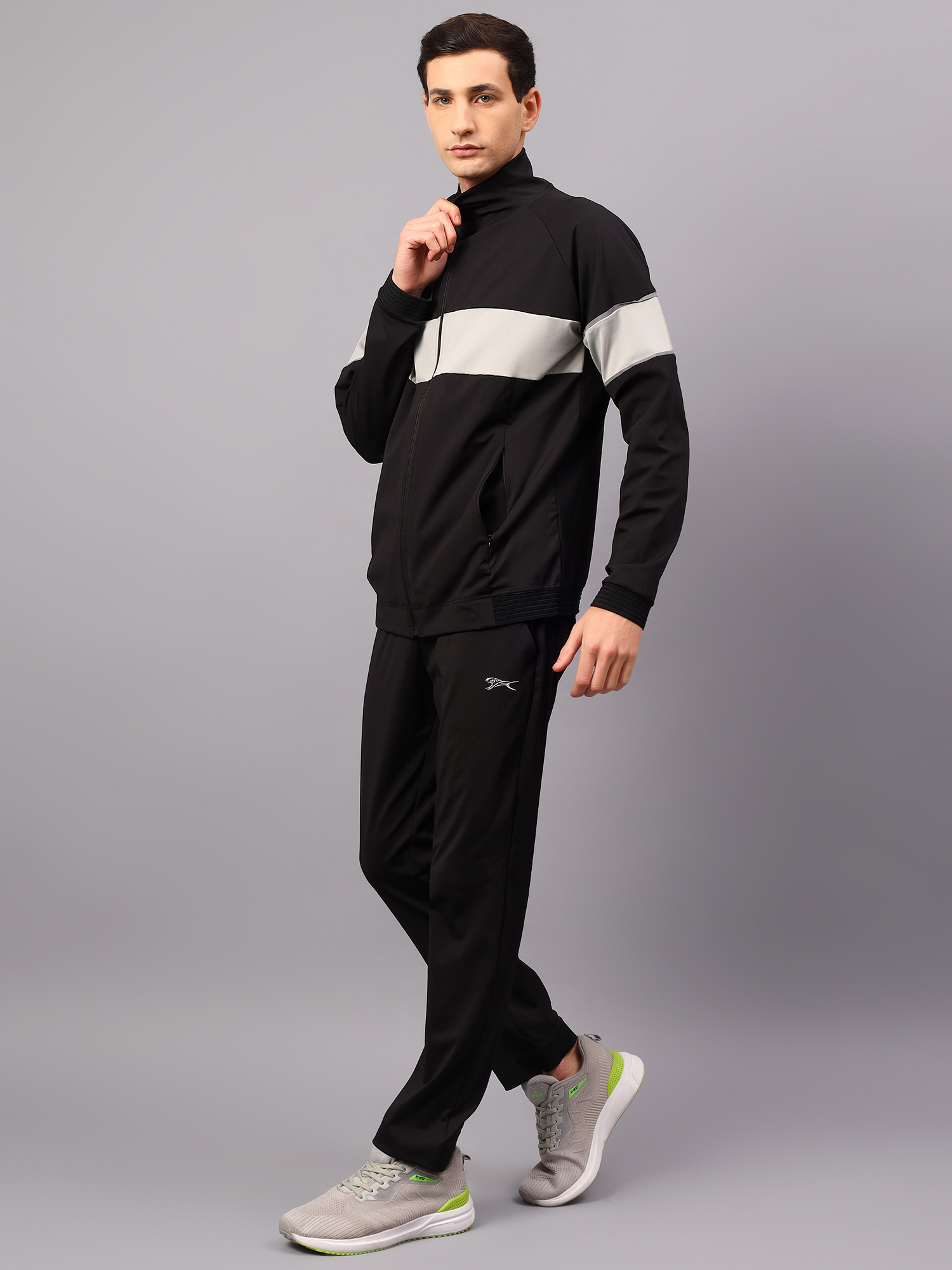Men's Tracksuit  SNTSW101M-Black/Light Grey-XXL