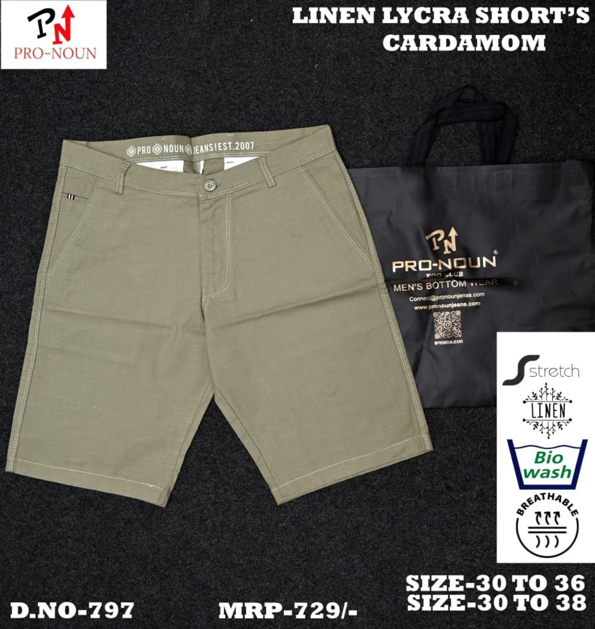 Pro-Noun Men's Shorts - 797 (30-36)