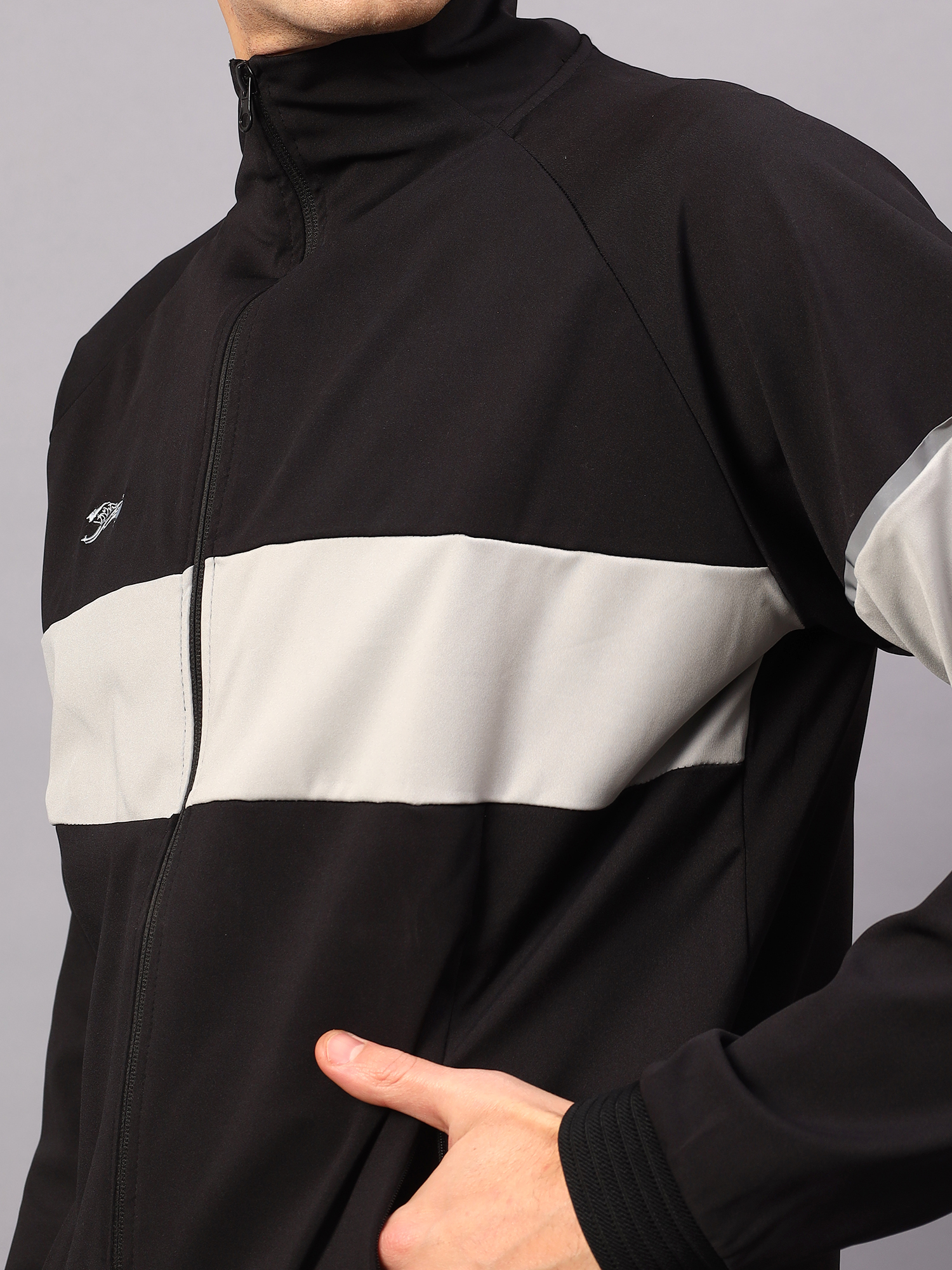 Men's Tracksuit  SNTSW101M-Black/Light Grey-S