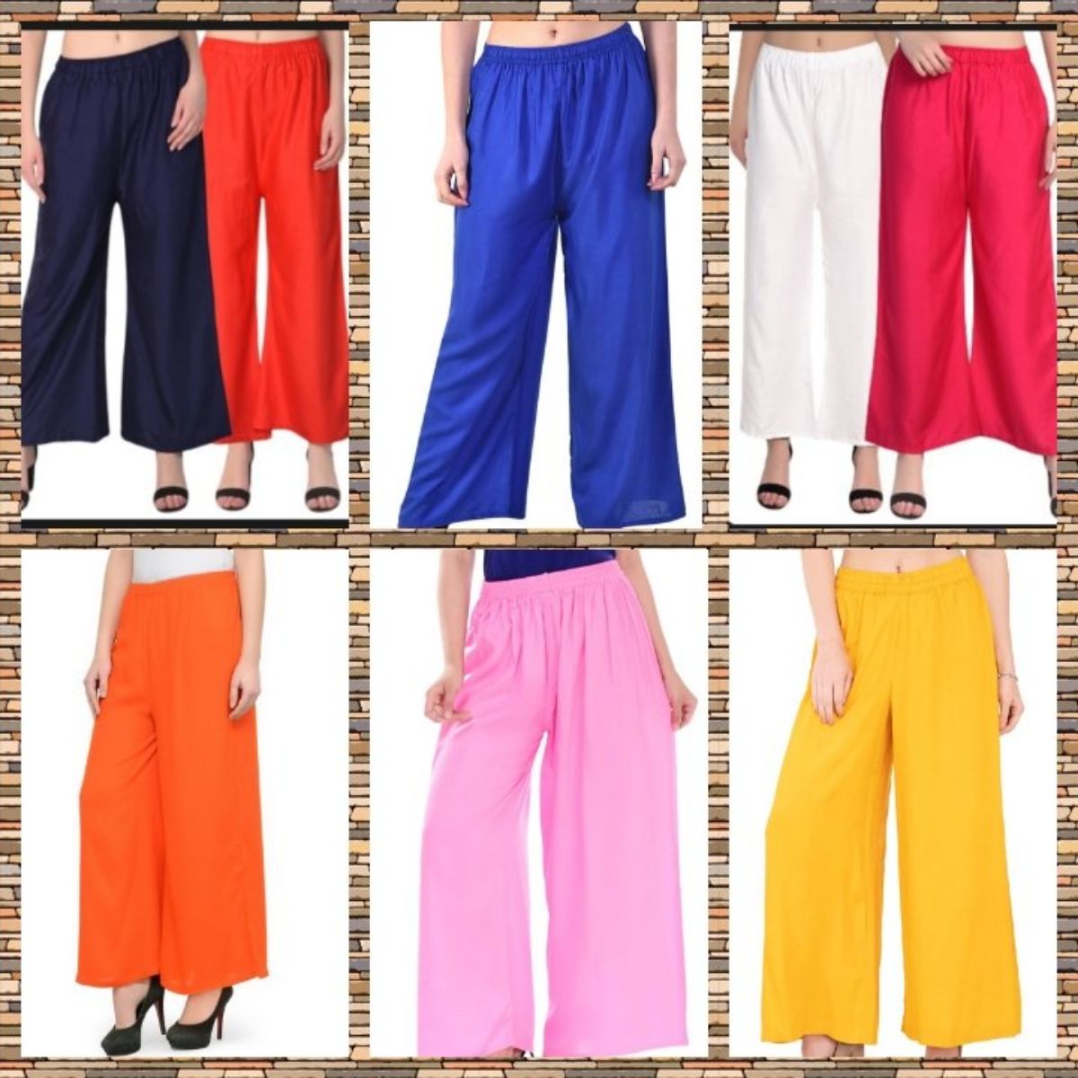 Plain Plazzo For Girls