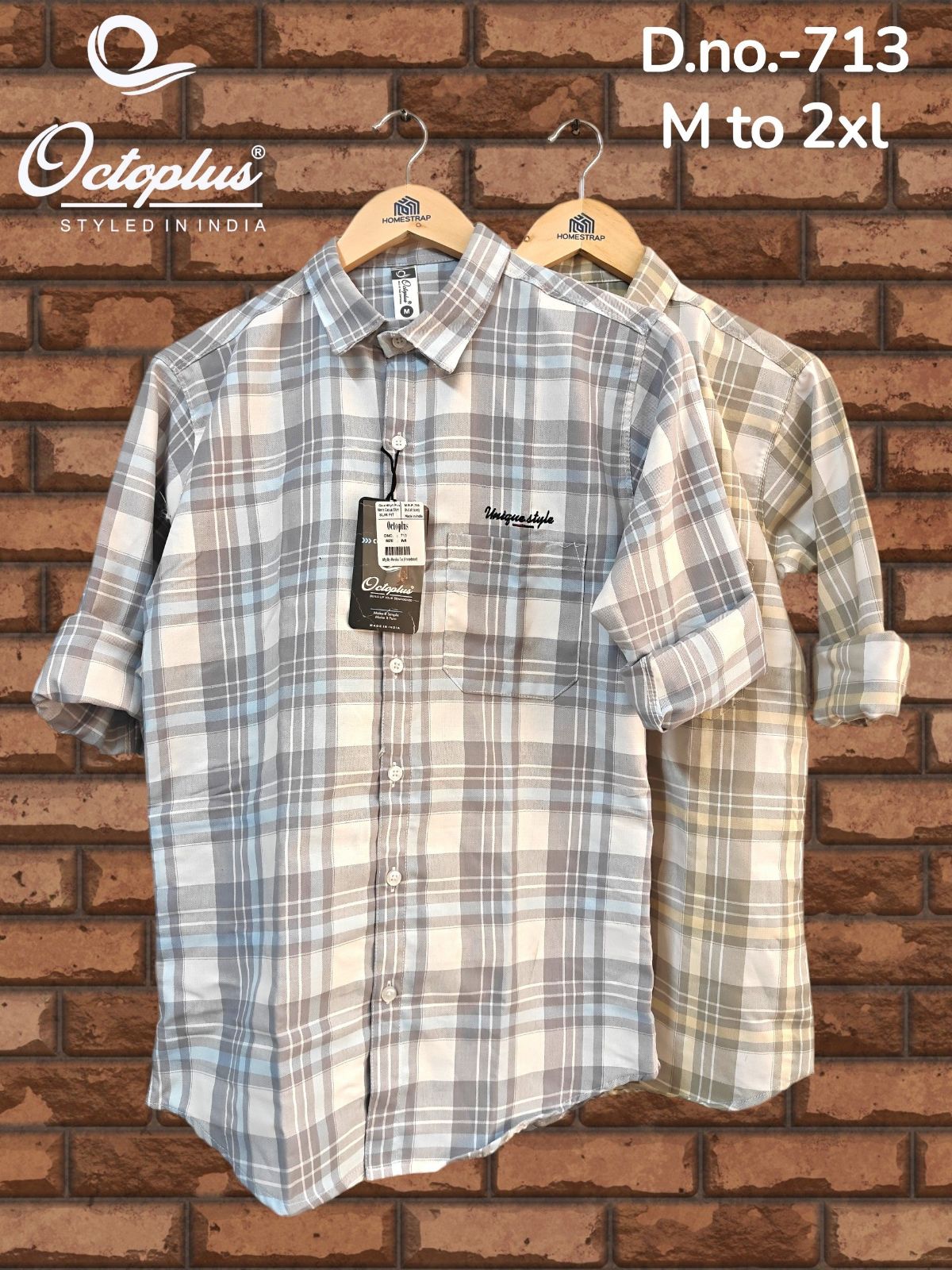 Octoplus Premium Chex Shirt For Men