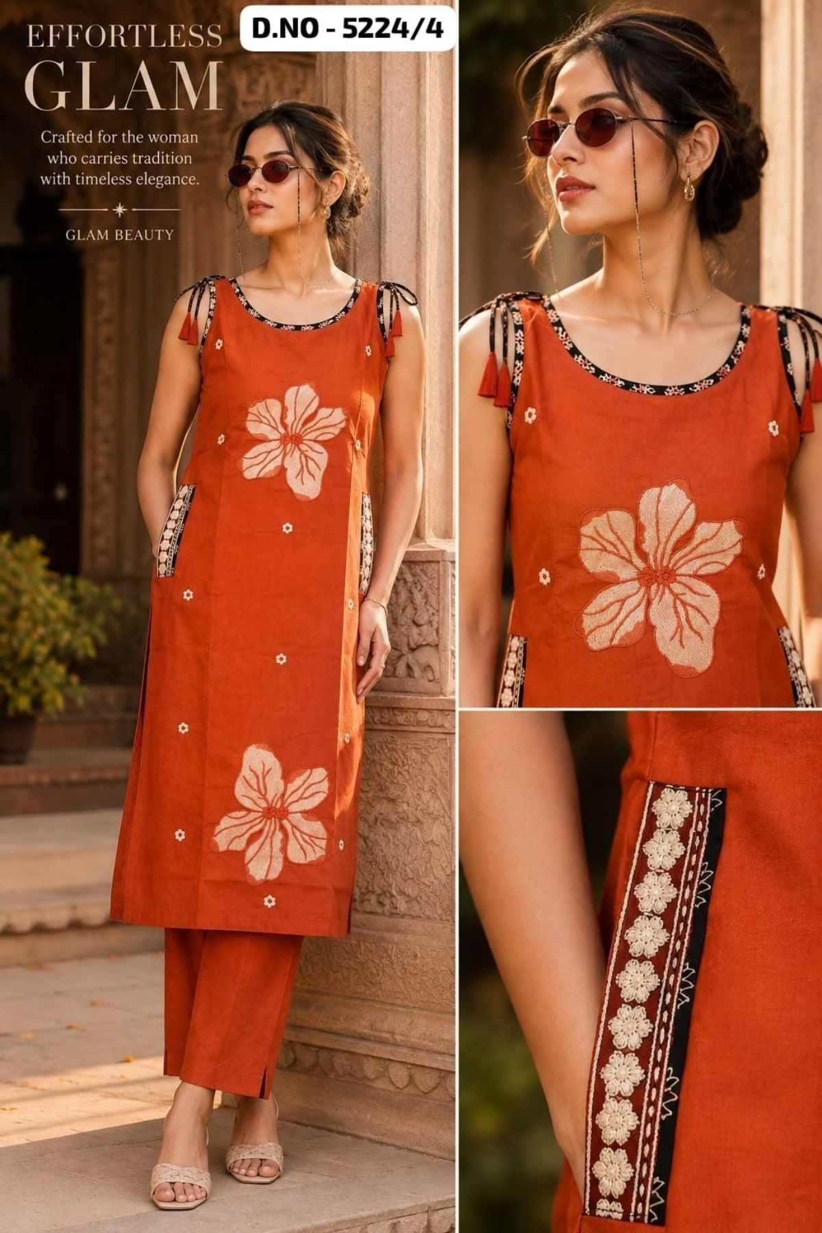 Women's Ethnic Wear Spegatti Pattern Kurta Bottom Set-5224/4