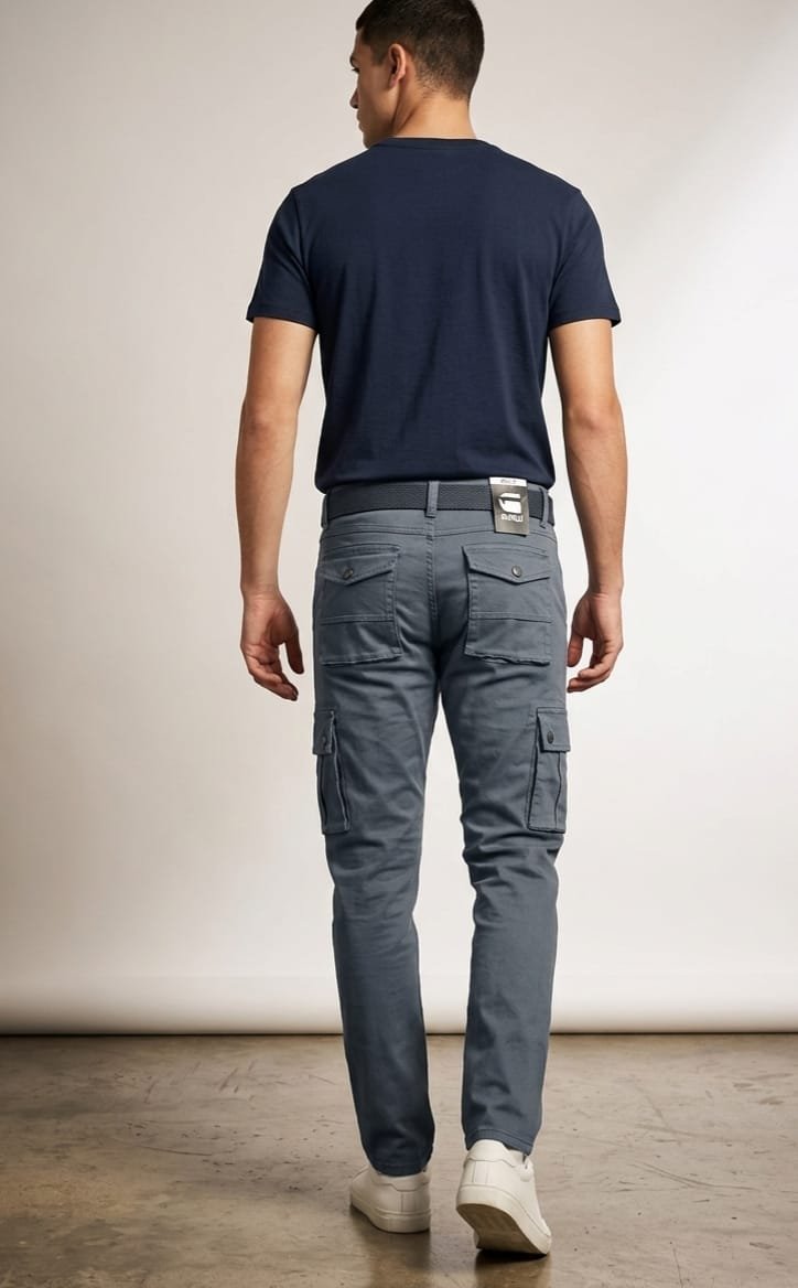 Updry Men's Raw Cotton Cargo