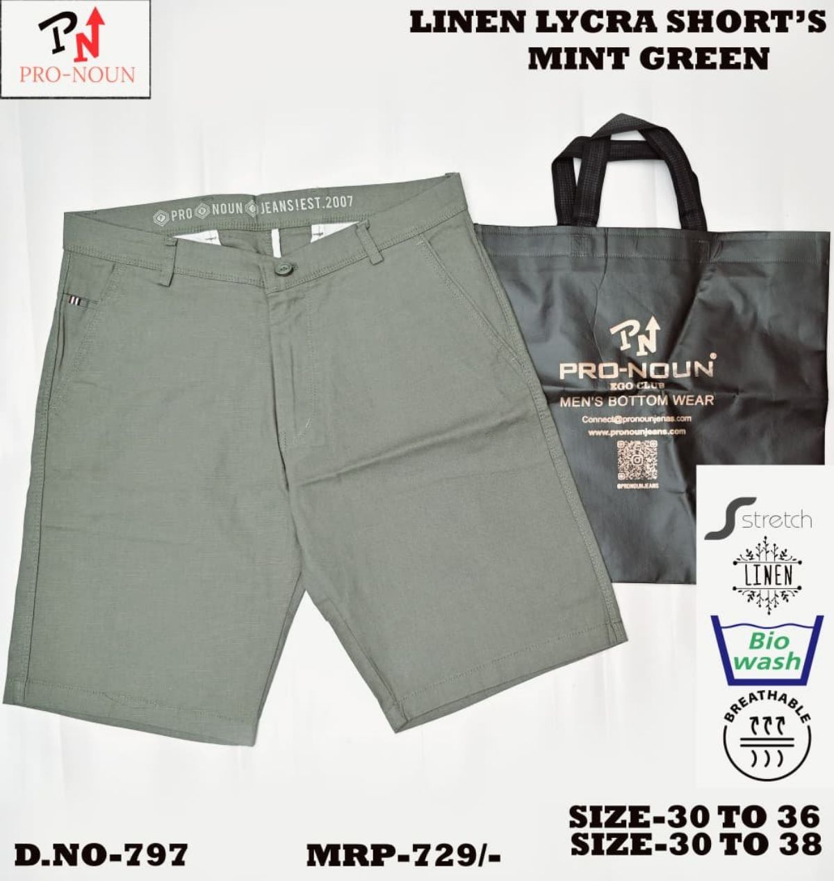 Pro-Noun Men's Shorts - 797 (30-38)