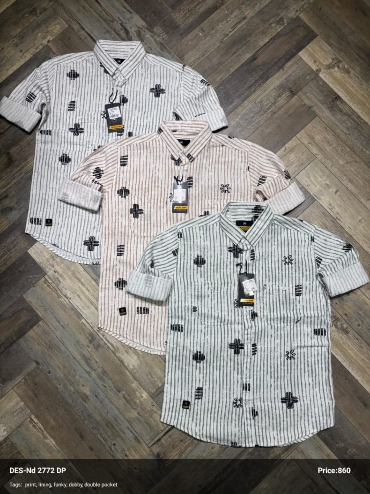 Never Down Men's Shirts - 2772 DP