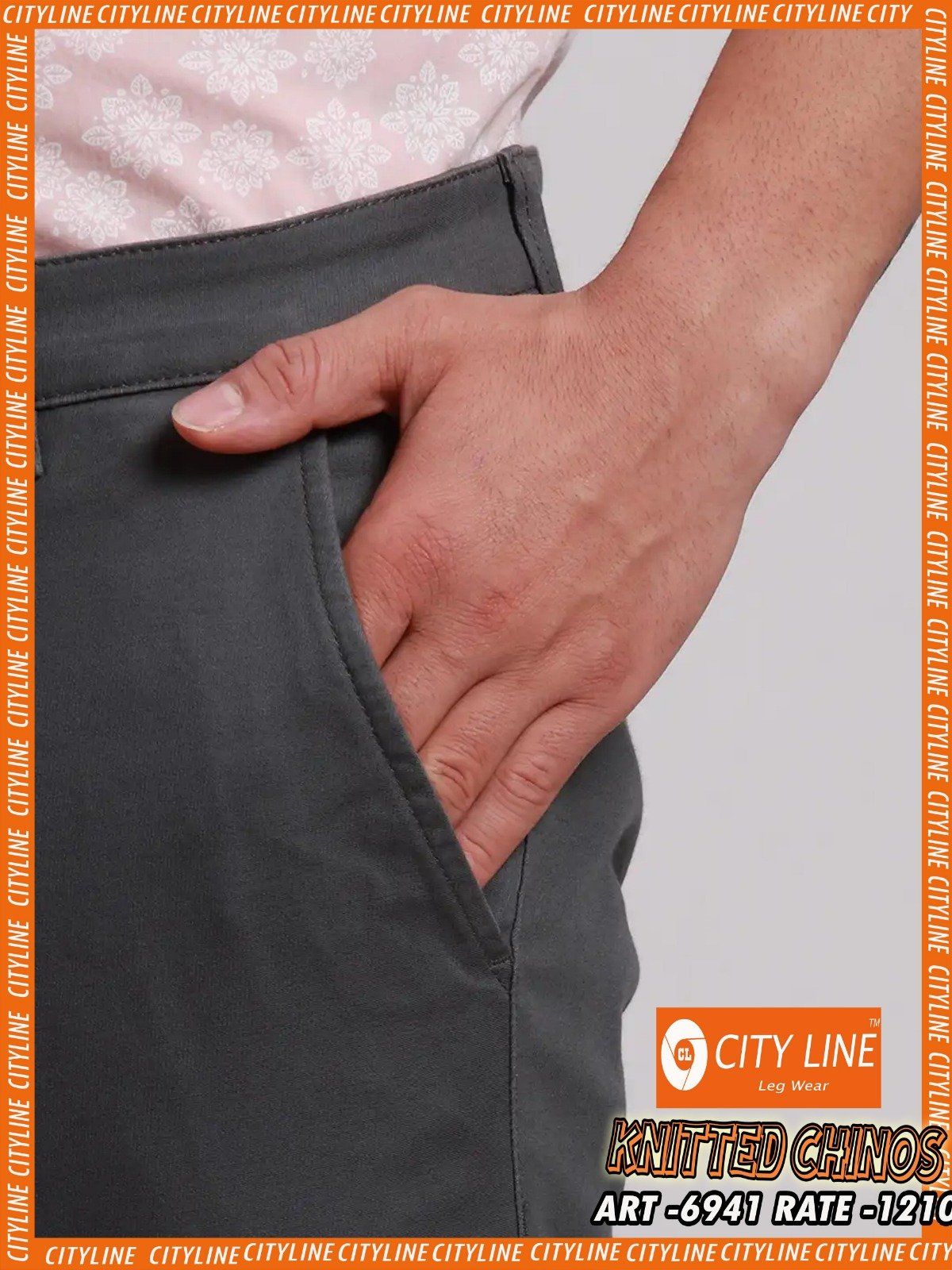 Men's Premium Formal Pants -Knitted Chinos