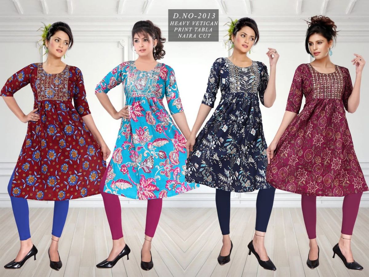 Women's Vetican Print Naira Cut Suit Set-2013
