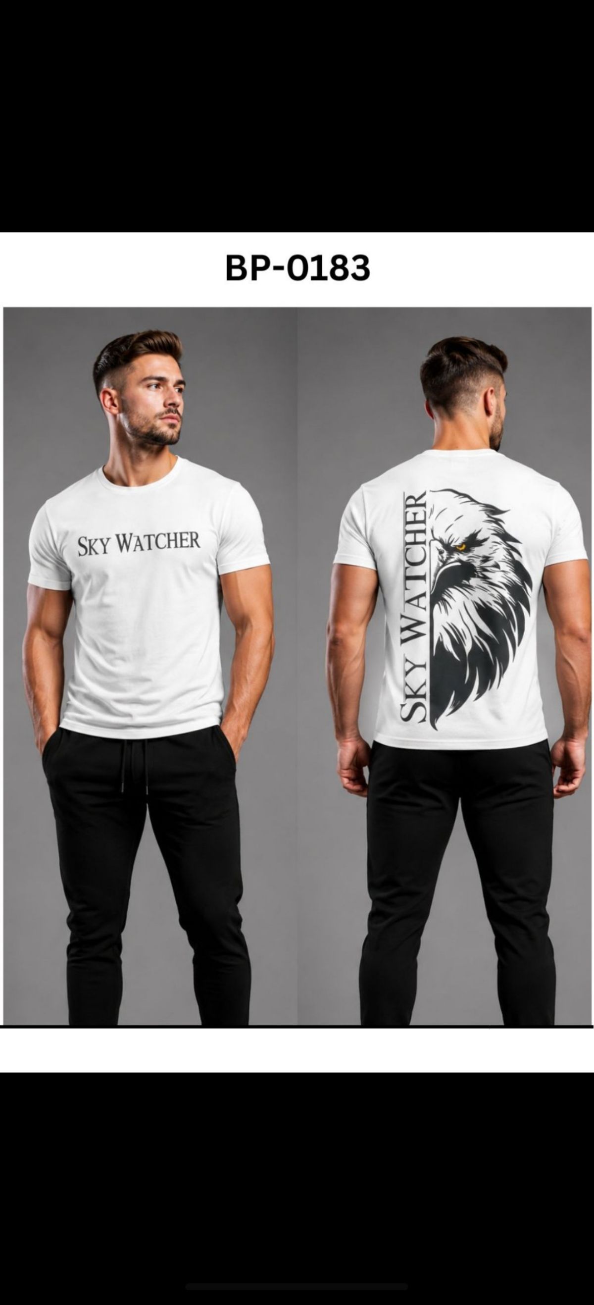 TOMHIDDLE MENS PRINTED T-SHIRT- A4-BP-0183