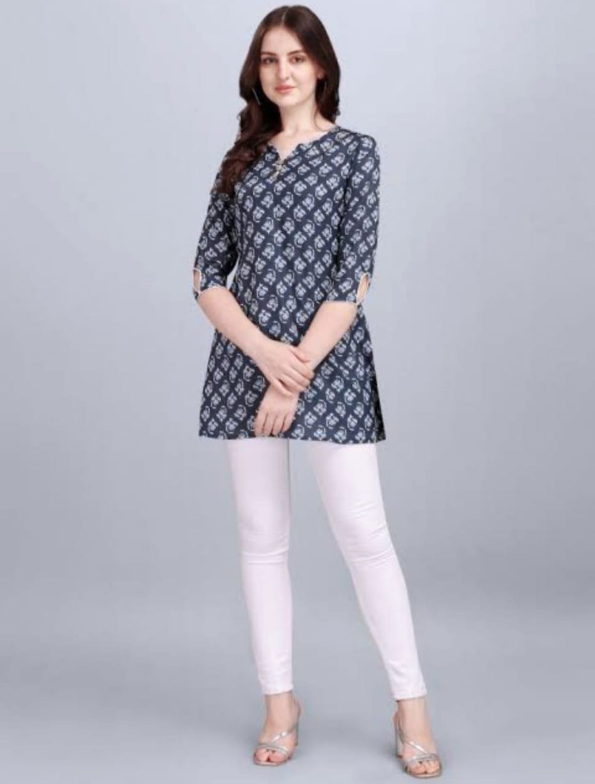 Printed Shorts Kurti