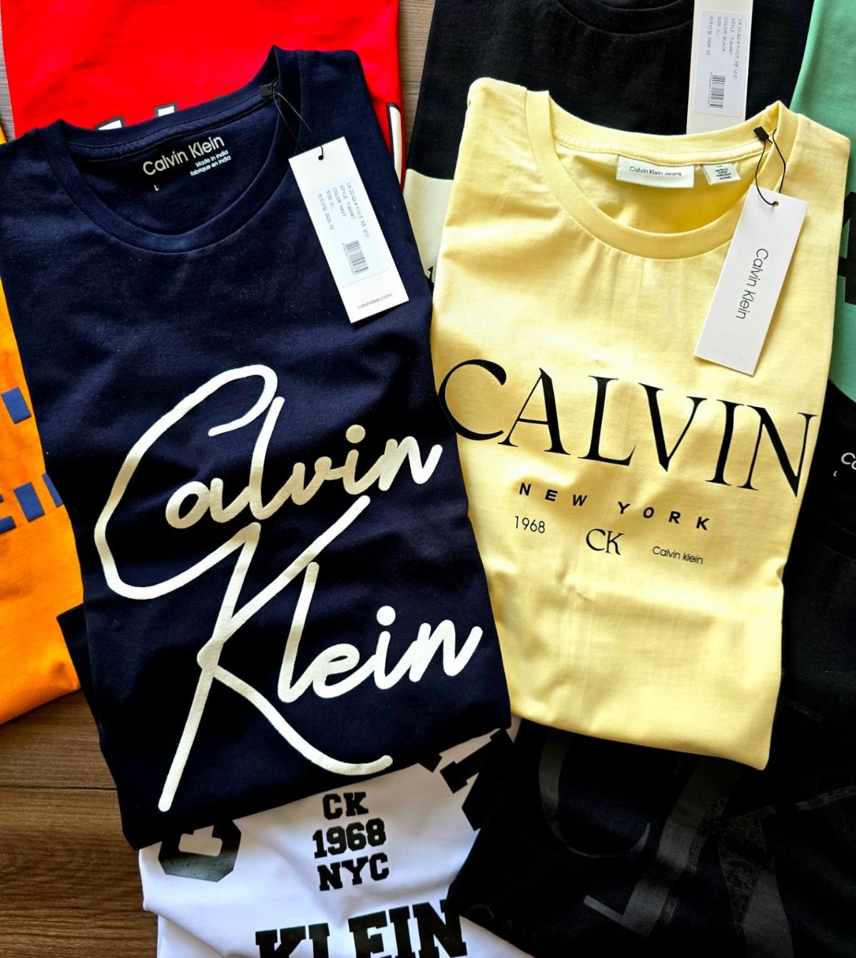 CALVIN KLEIN MENS ROUND NECK T SHIRTS M to 2XL