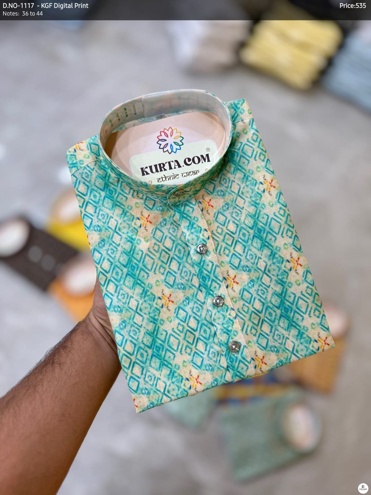 KGF Digital Print Kurta Only-1117