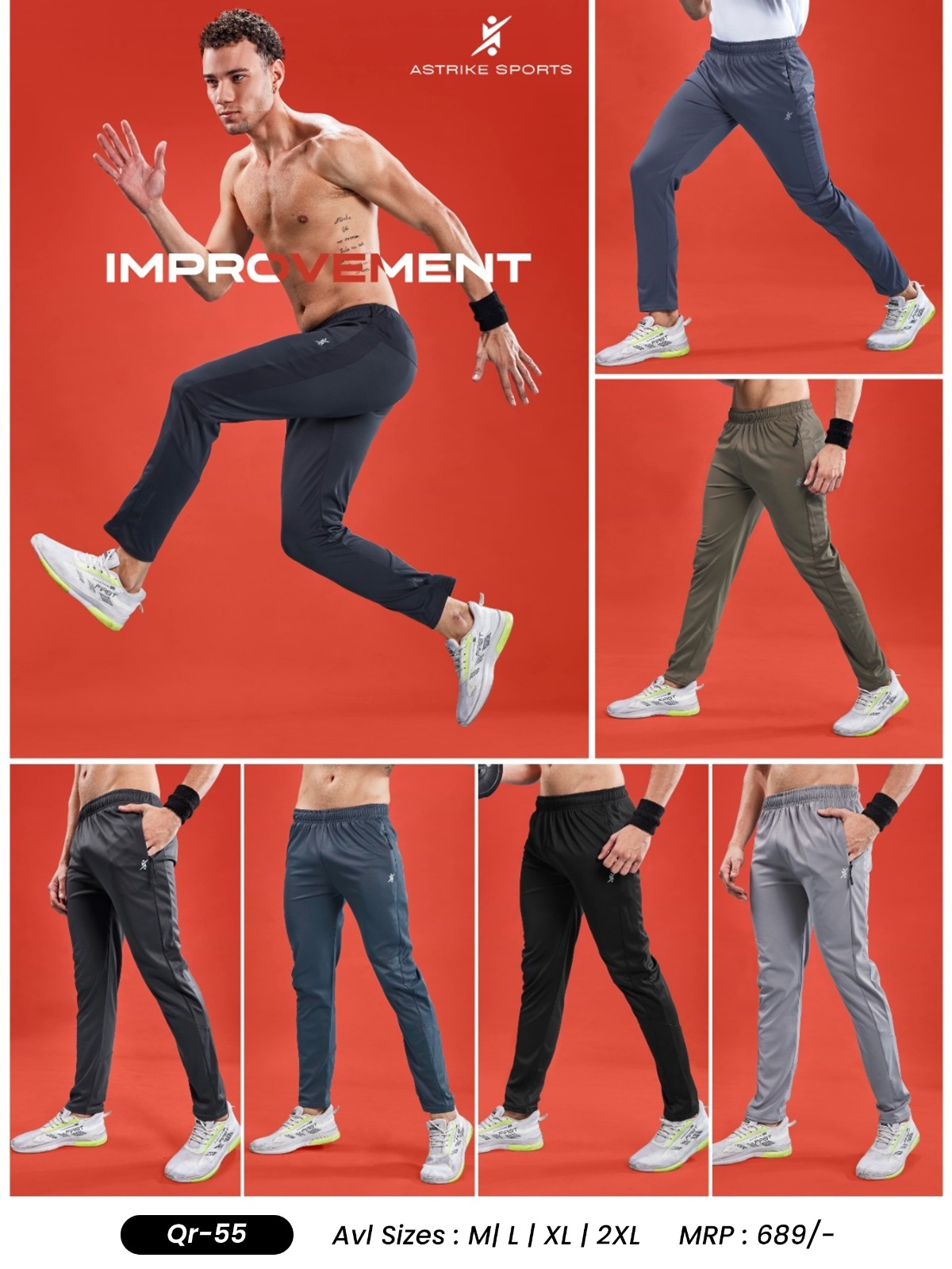 Men's Trackpants- QR-55