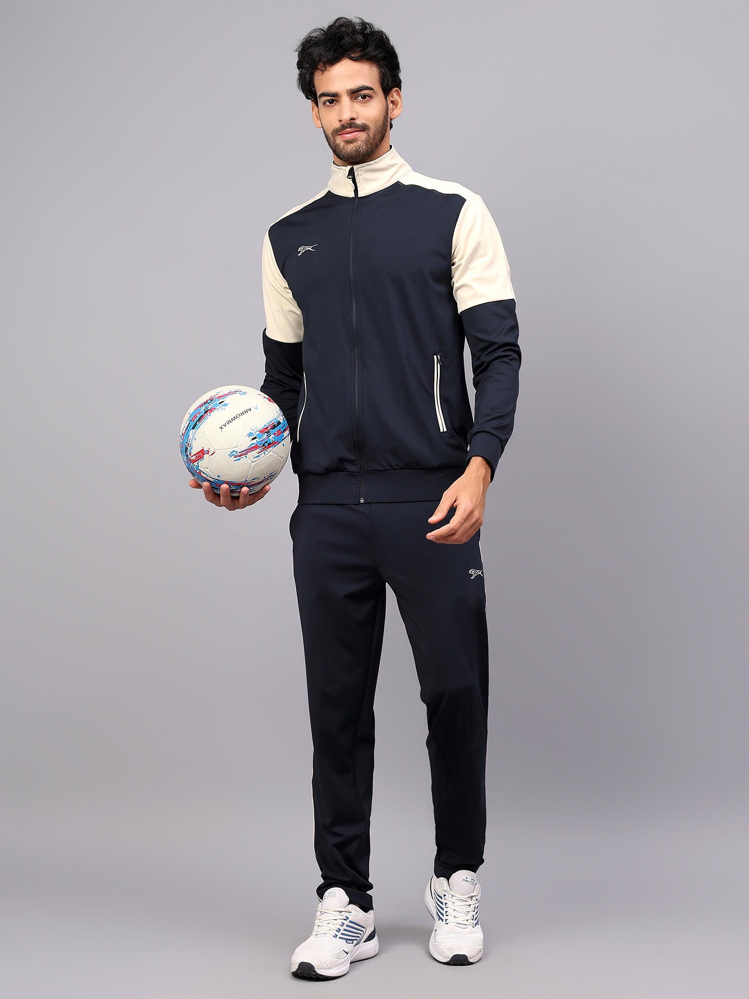 Men's Tracksuit  SNTSW111M-Navy/Summer Sand-3XL