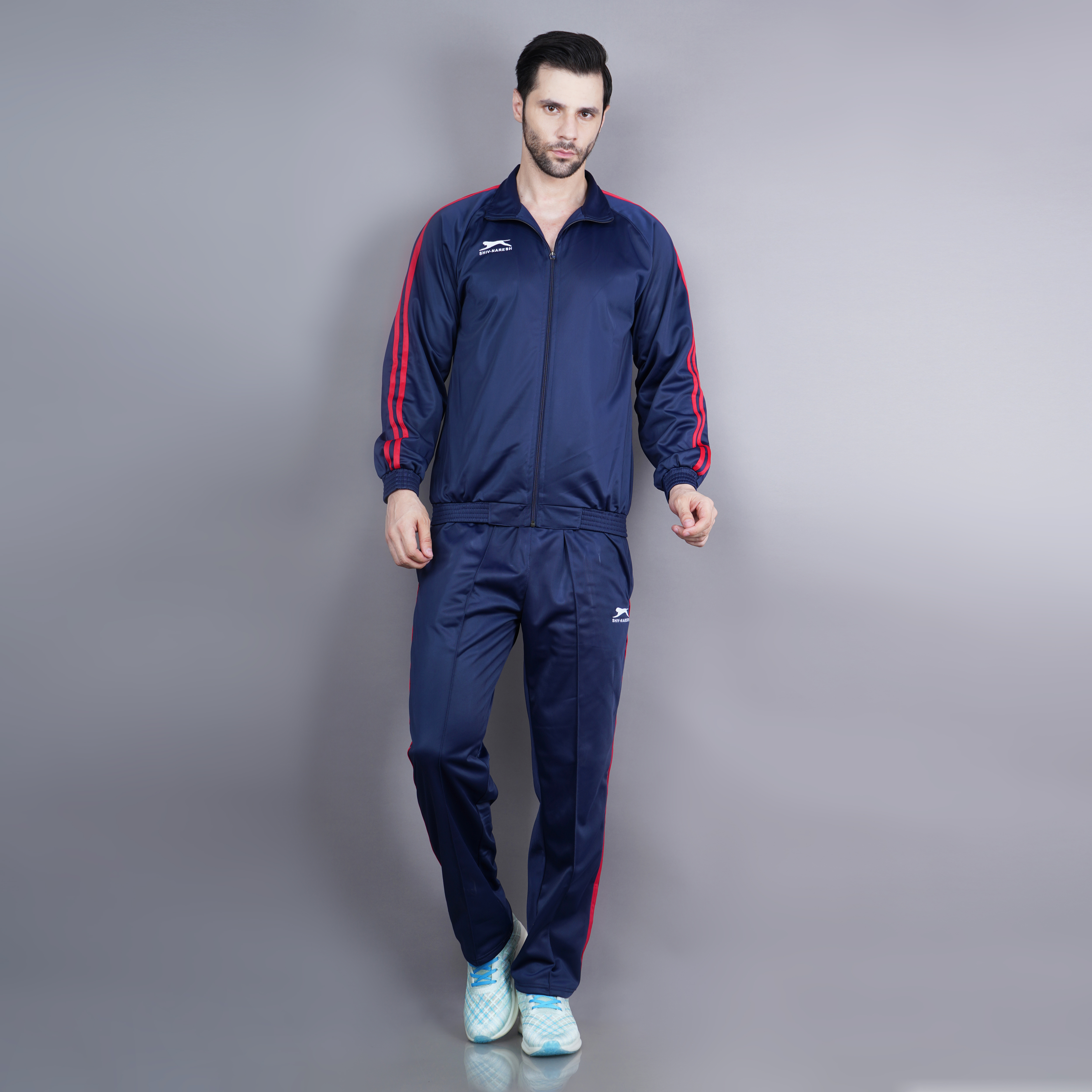 Men's Tracksuit  478-TP-Navy/Red-XL