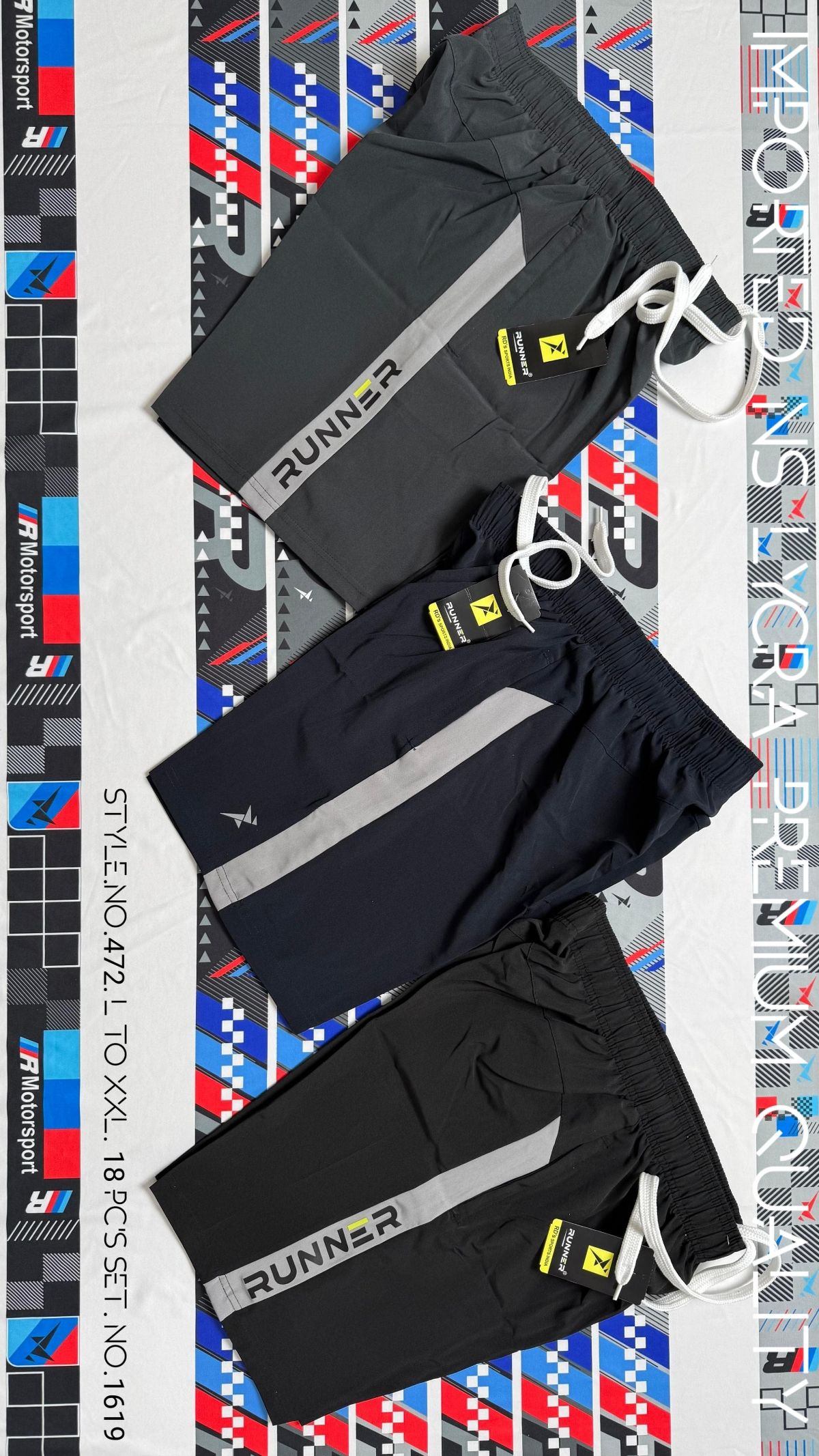 RUNNER Men's Sports Shorts Set D No - 472