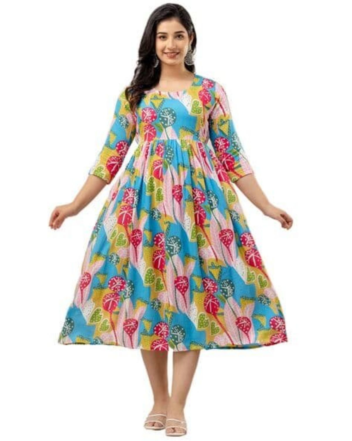 Women's Rayon Printed Gown