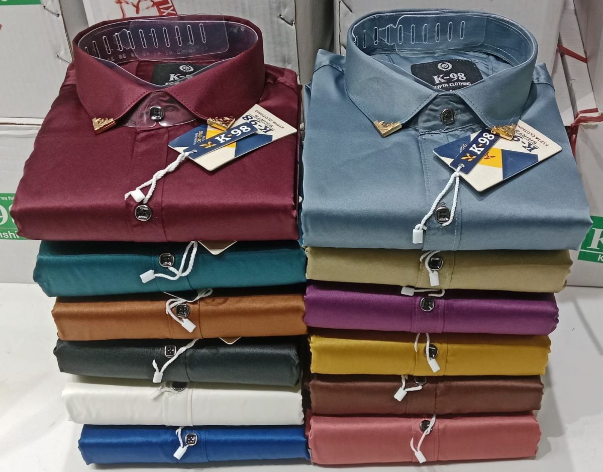 Men's Party Wear Satin  Shirts