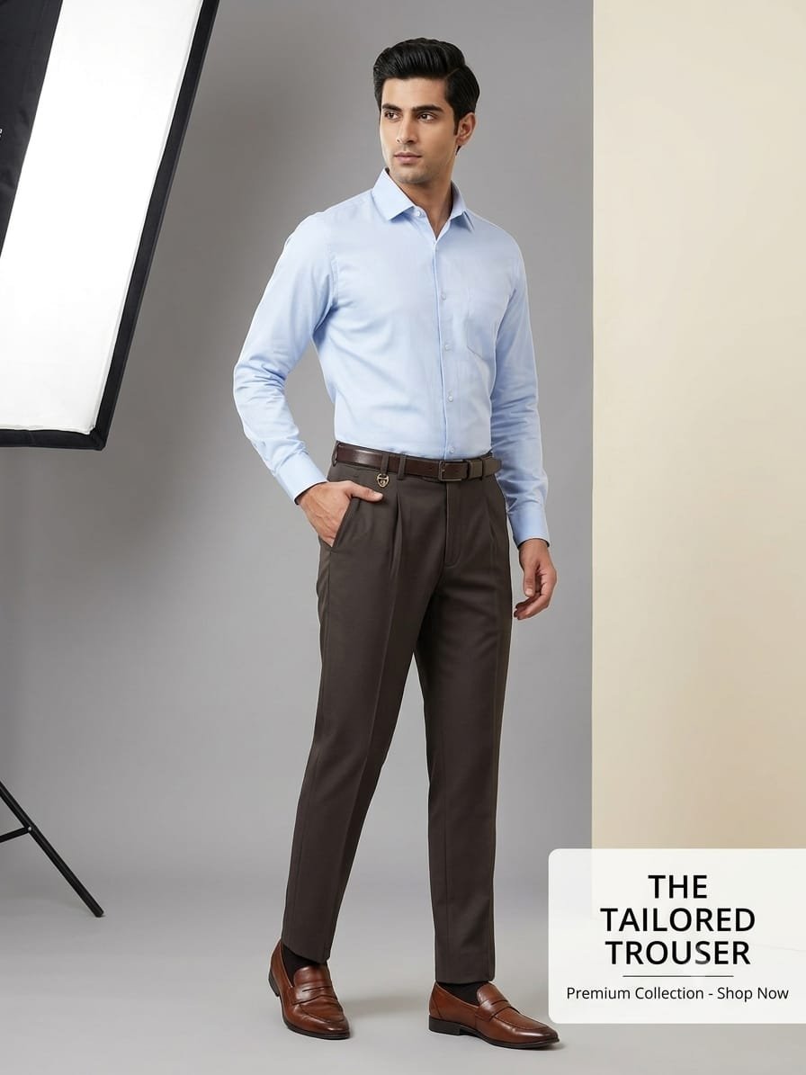 Updry Men's Narrow Twill Formal Pants