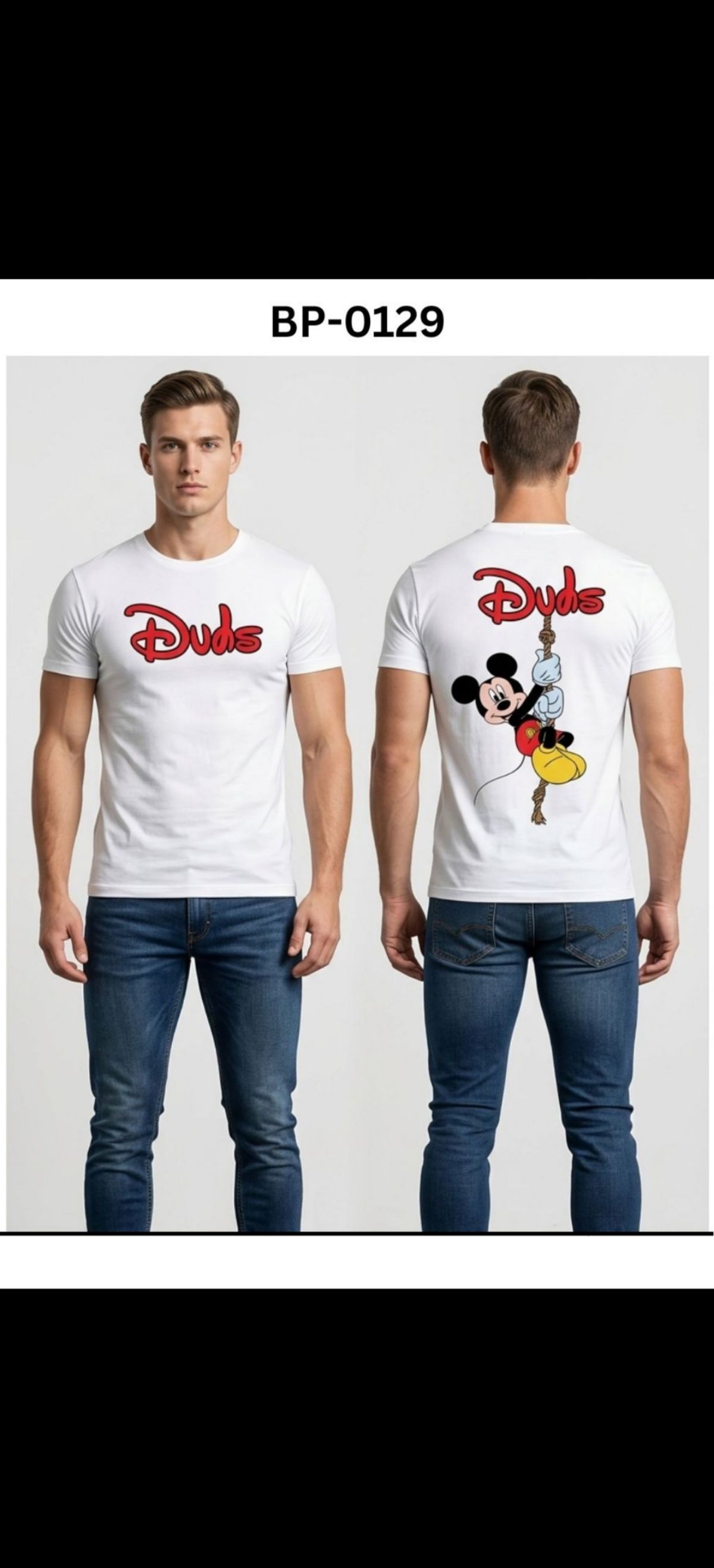 TOMHIDDLE MENS PRINTED T-SHIRT- A4-BP-0129
