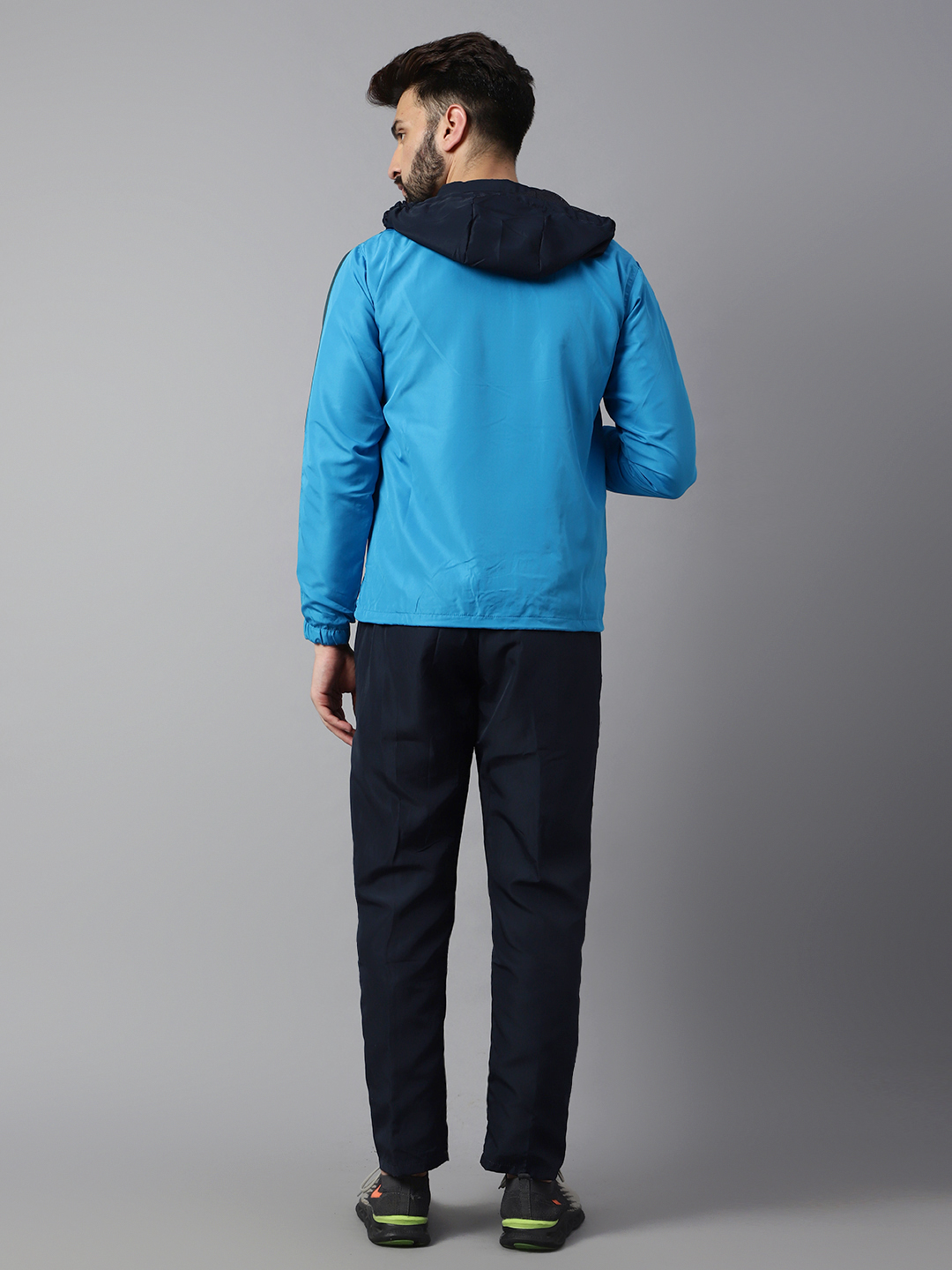 Men's Tracksuit  471A-Cyan/Navy-3XL-TZ