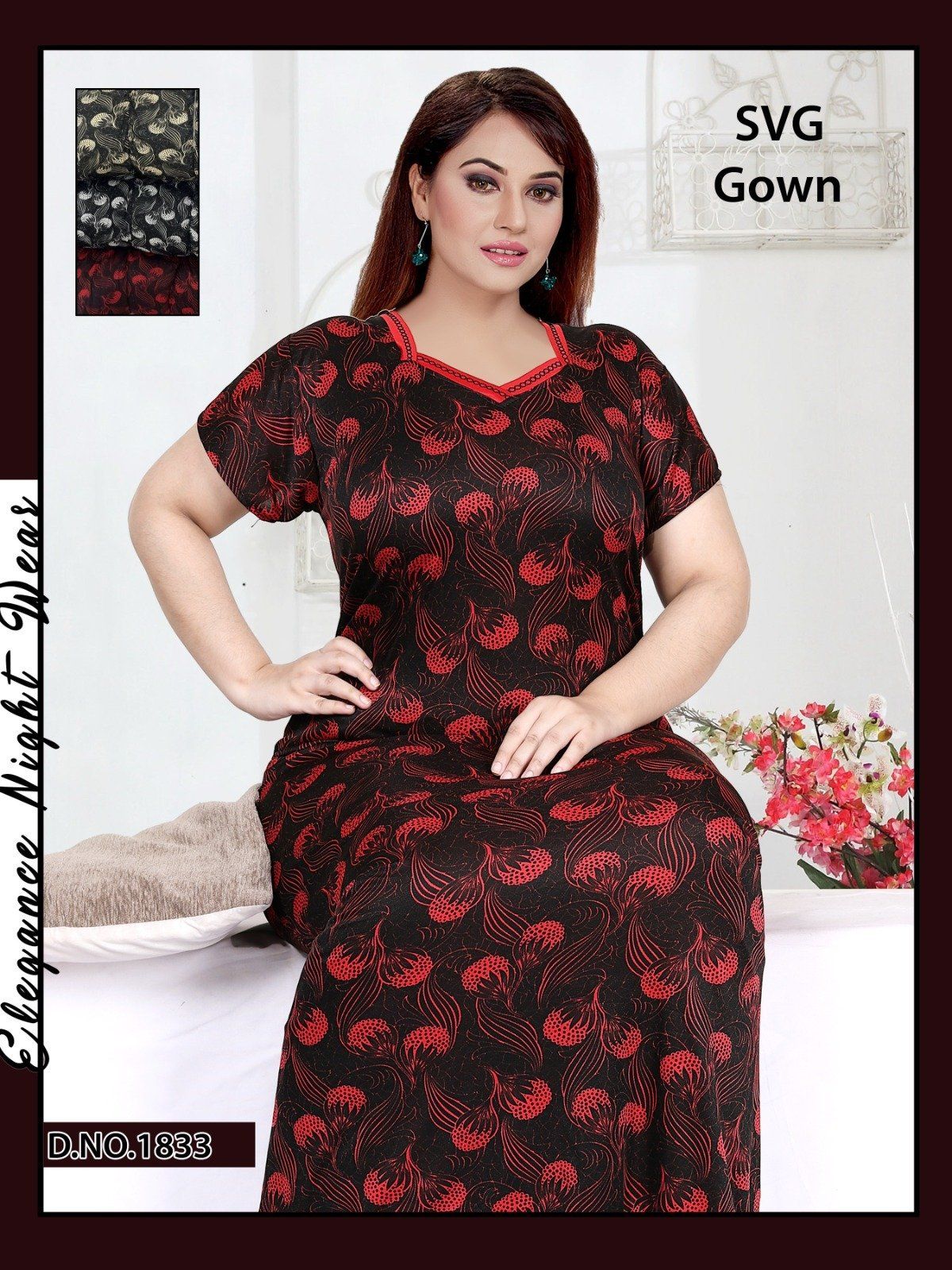 Seven Cross Women's SVG Nighty D No- 1833