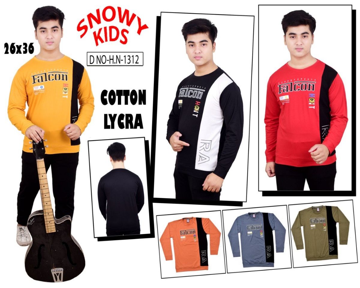 Kids Full Sleeve T-shirts - HN-1312