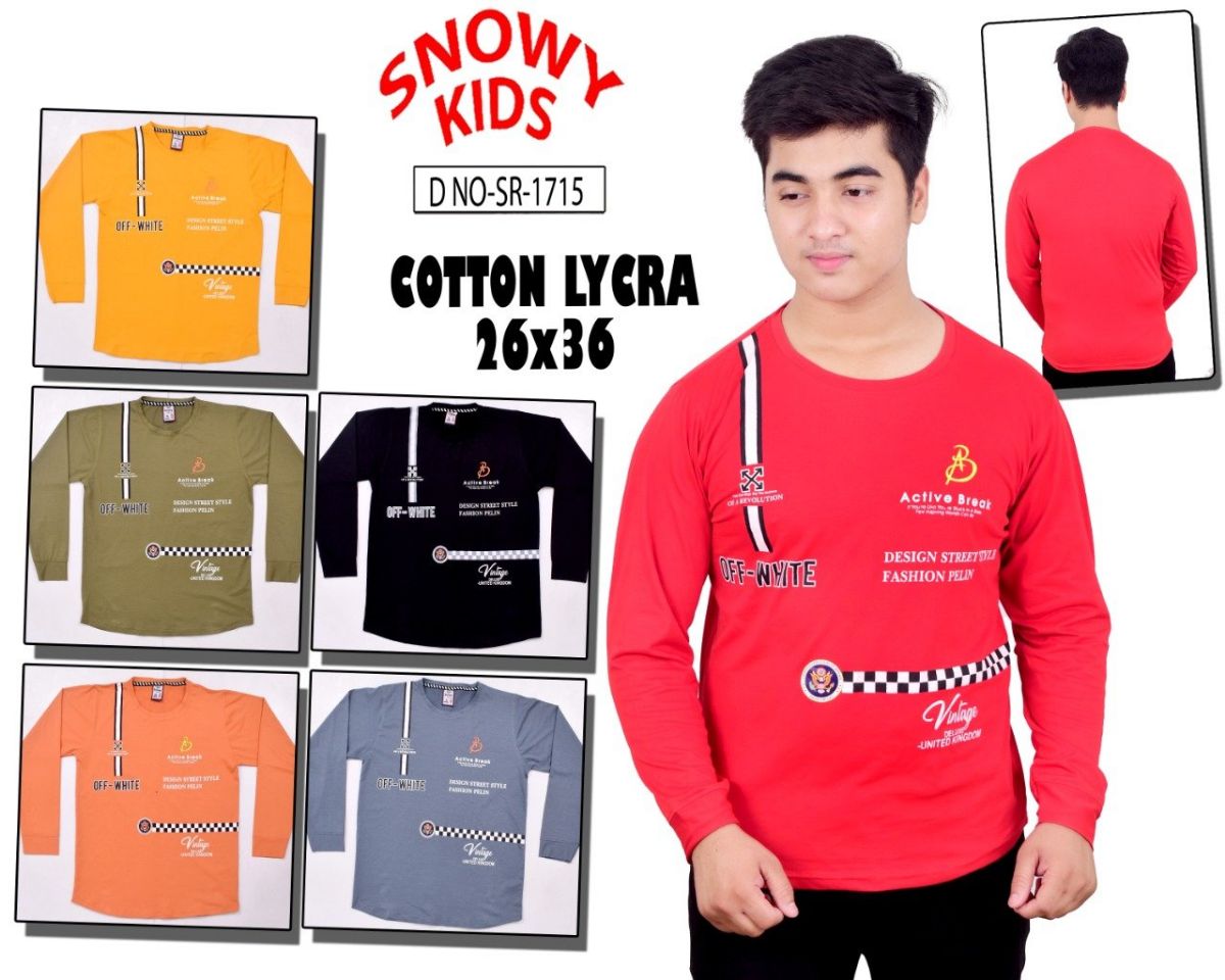 Kids Full Sleeve T-shirts - SR-1715
