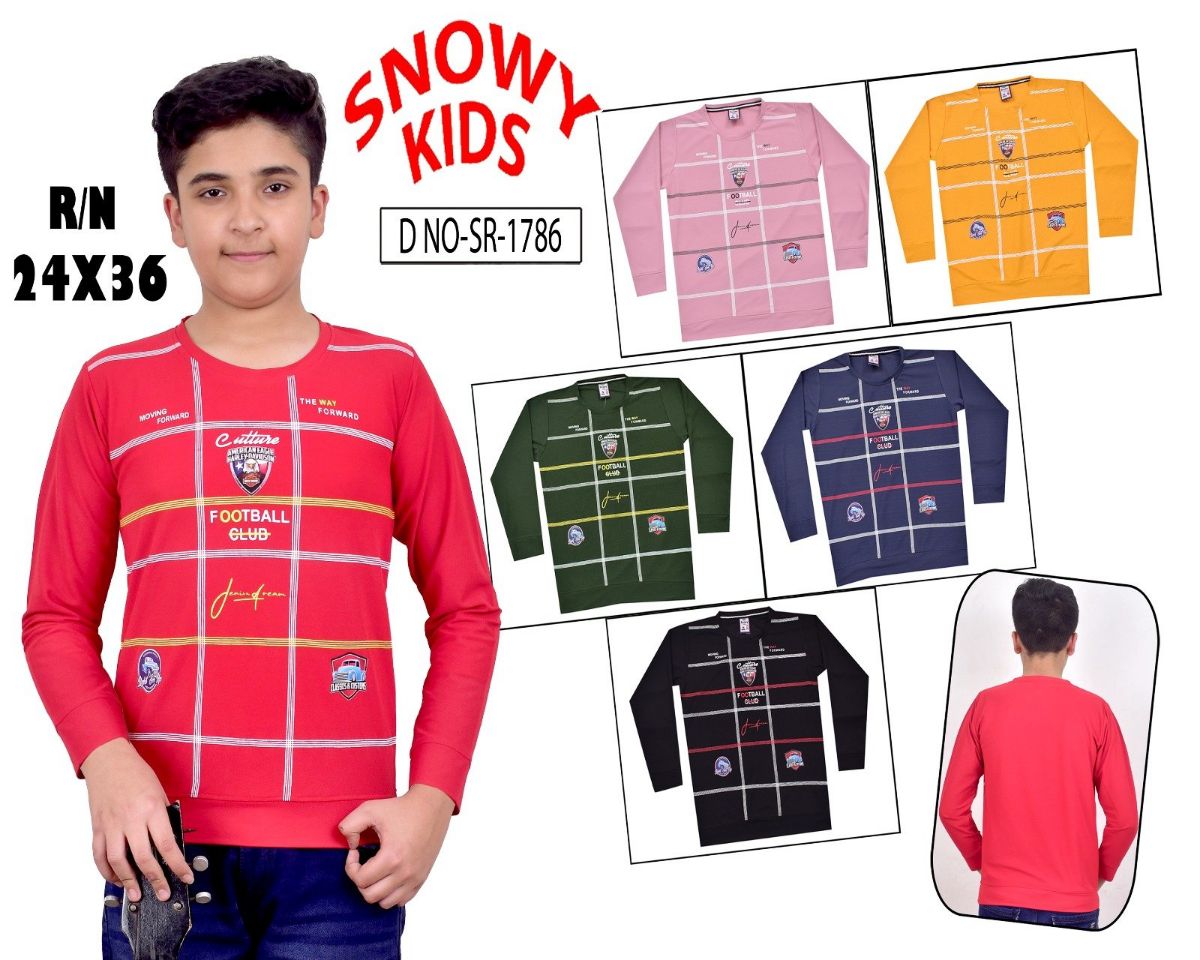 Kids Full Sleeve T-shirts - SR 1786