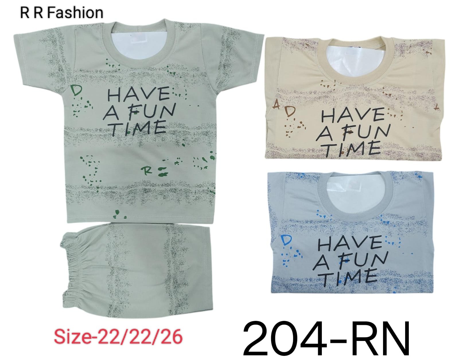 R R FASHION- Kids Clothing Set - 204-RN