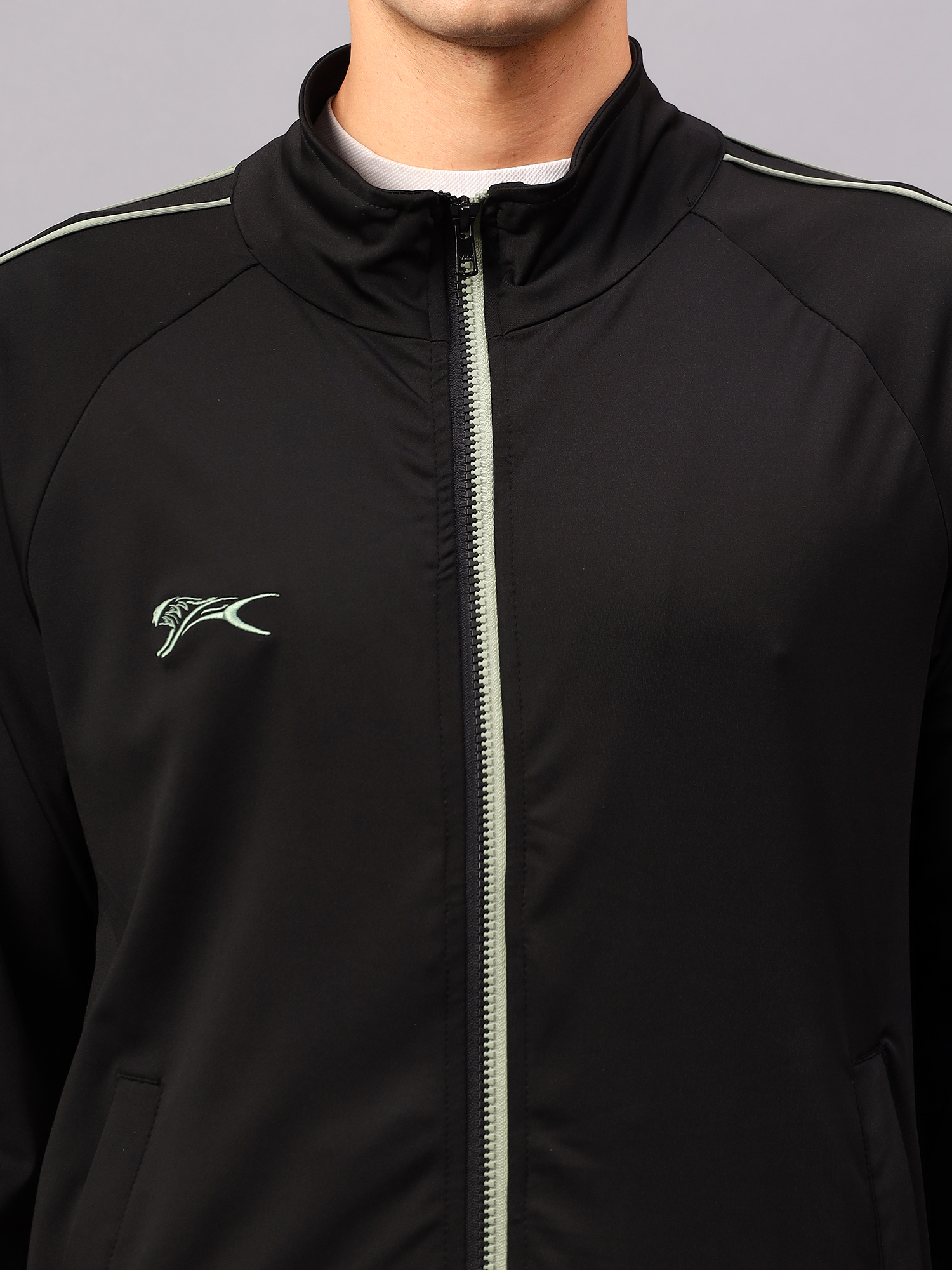 Men's Tracksuit  SNTSW106M-Black/Sage Green-S