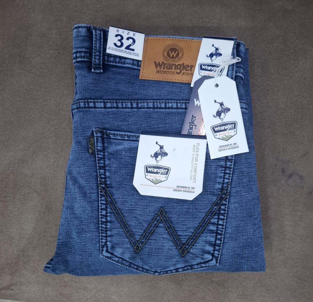 Men's Denim Jeans By Mac Hardy-Blue